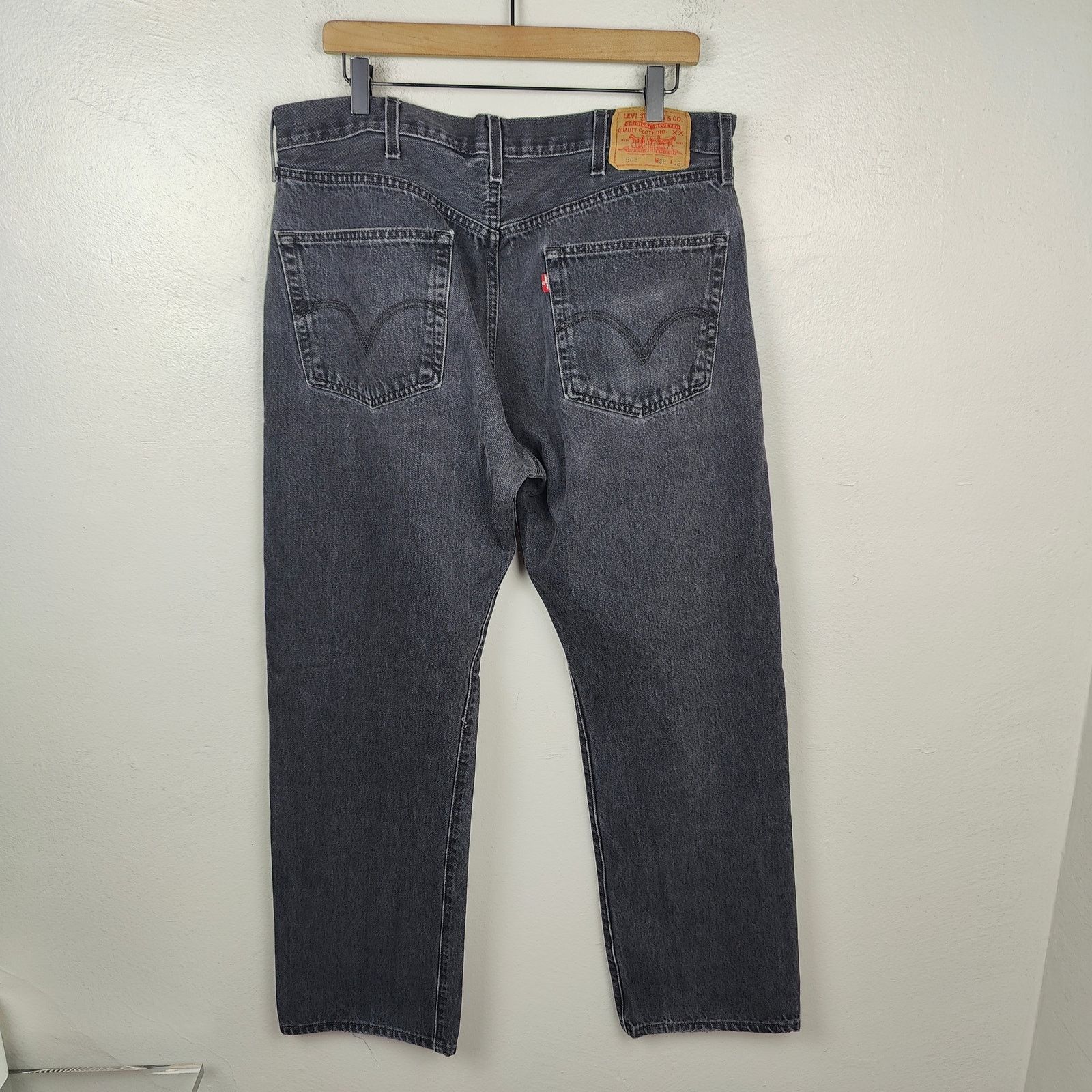 Levi's Vintage 90s Levi's 501 Jeans Mens 38x32 Black Straight Size US 38 / EU 54 - 6 Thumbnail