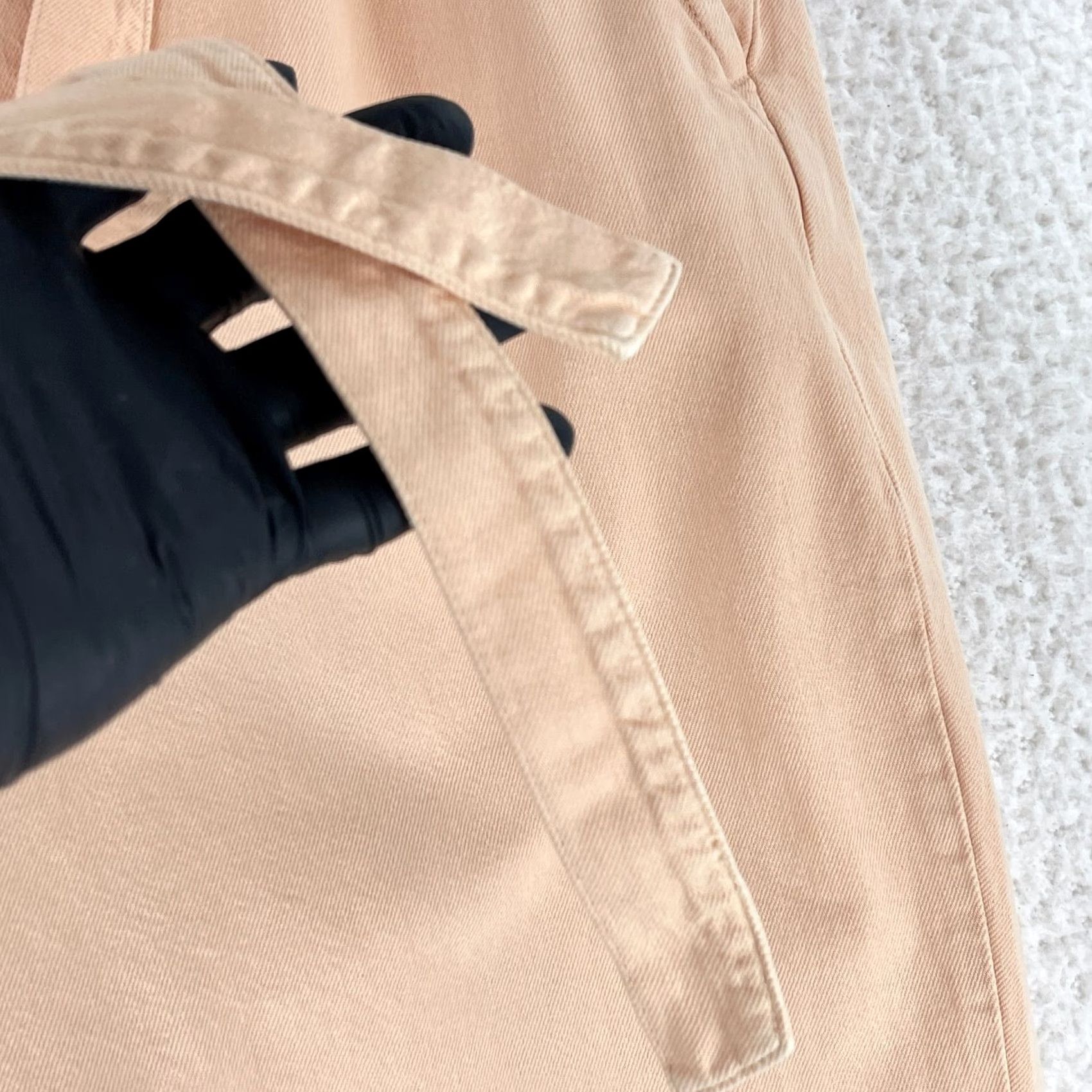Loft LOFT Peach Denim Tapered Jeans Womens Size 16 High Rise Button Front Casual 5-Pocket Cotton Spandex Regular Rise Jeans Size 38" / US 16 / IT 52 - 7 Thumbnail