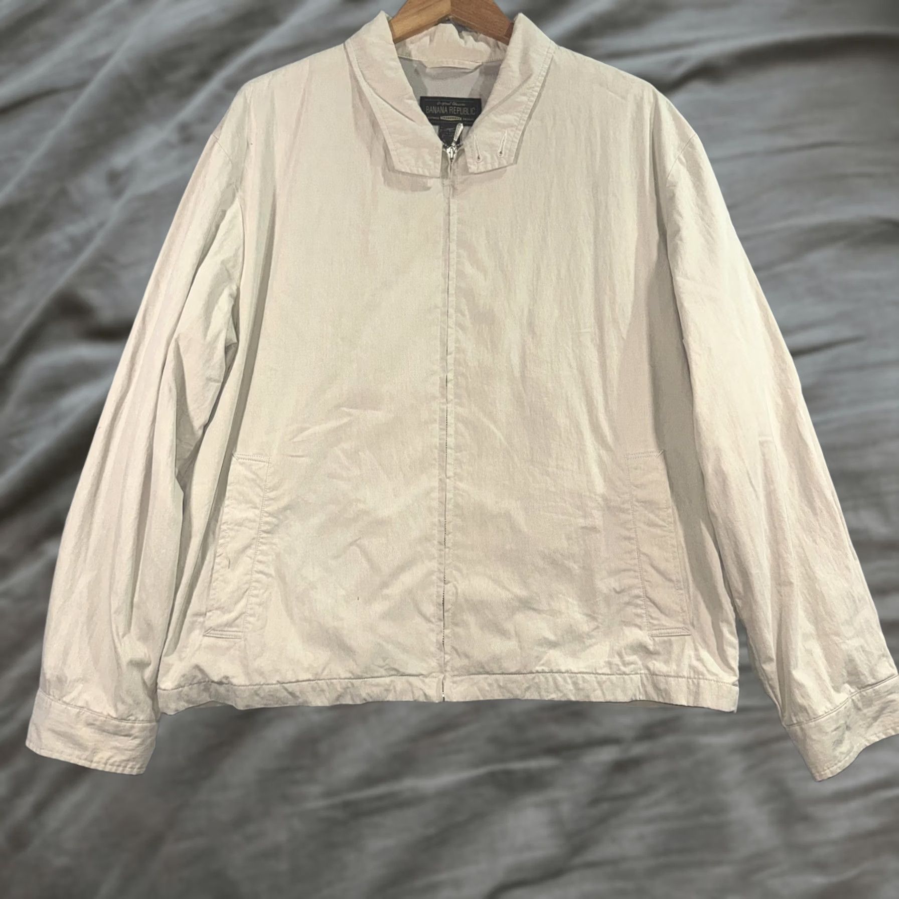 Banana Republic Banana Republic Jacket Mens Large Beige Cotton Windbreaker Hong Kong Casual Size US L / EU 52-54 / 3 - 1 Thumbnail