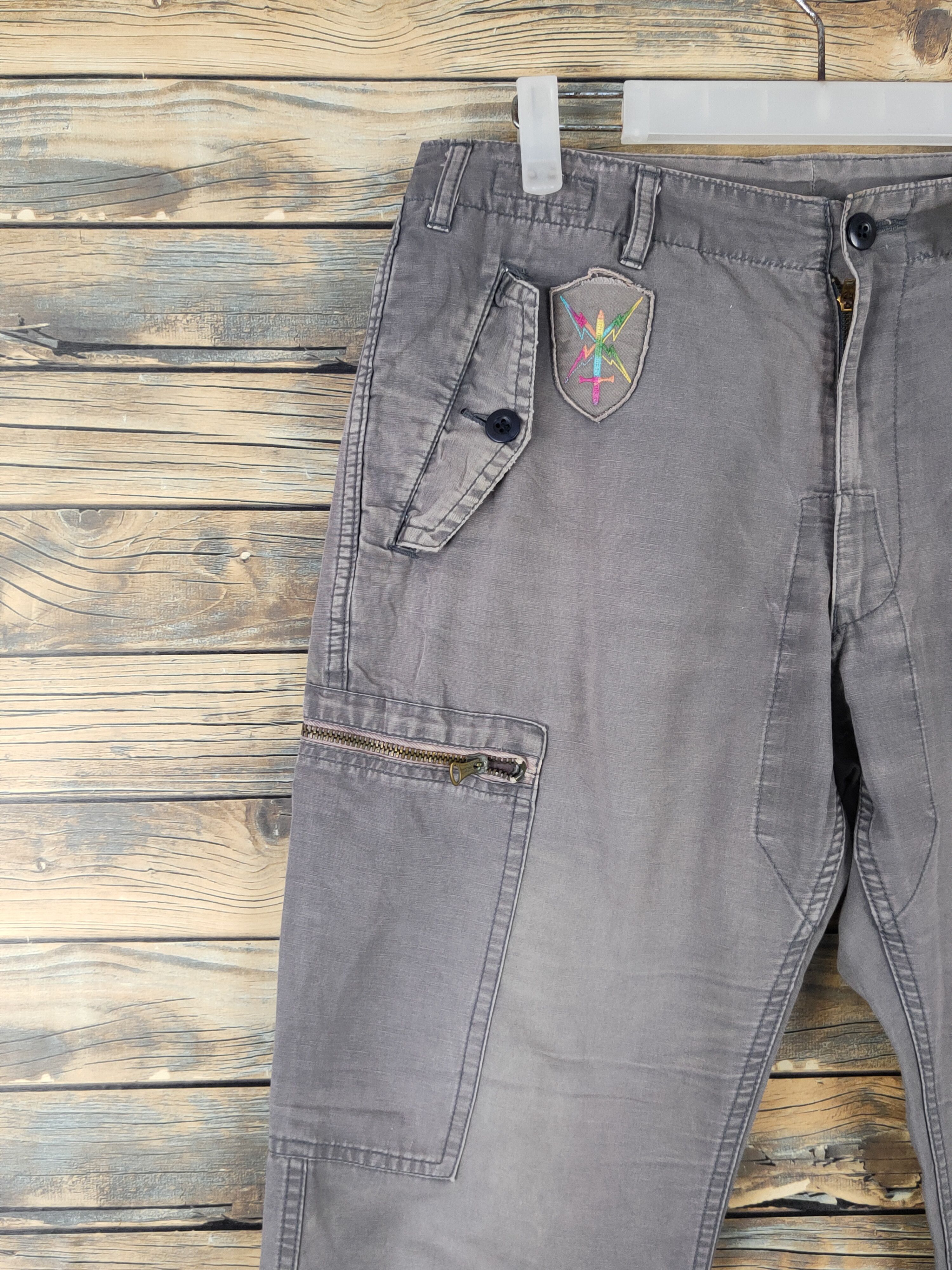 Japanese Brand On Glory Dark Gray Multipocket Tactical Cargo Pants #W1793 Size US 30 / EU 46 - 3 Thumbnail