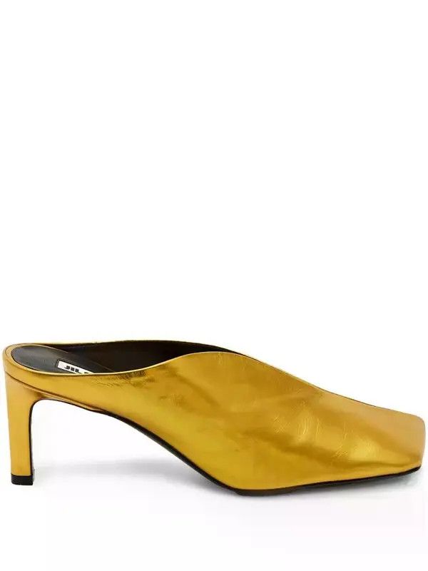 Jil Sander o1loc1c0426 40mm Metallic Mules in Golden Size US 5 / IT 35 - 1 Thumbnail