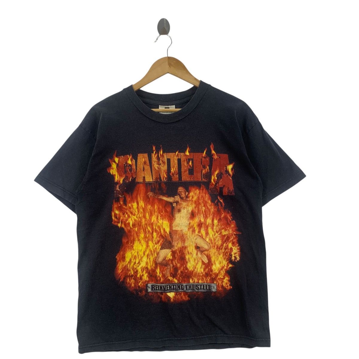 Band Tees Vintage PANTERA REINVENTING THE STEEL Album Tour Tee Shirt Size US L / EU 52-54 / 3 - 4 Thumbnail