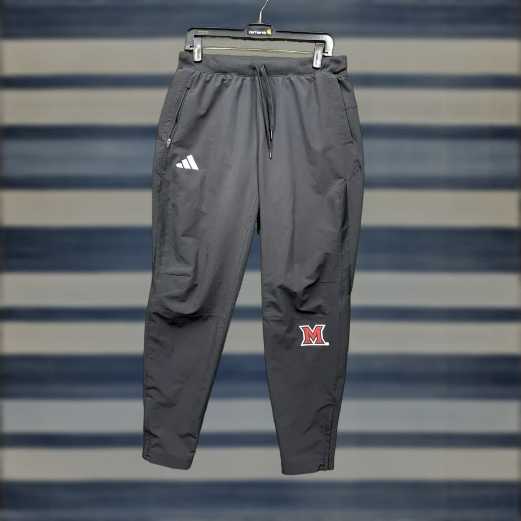 Adidas Adidas Miami Heat Pants Mens Medium Player Issued Black Joggers Warm Up Stretch Track Pants Athletic Mens Black Adidas Miami Heat Pants M Size US 31 - 1 Thumbnail