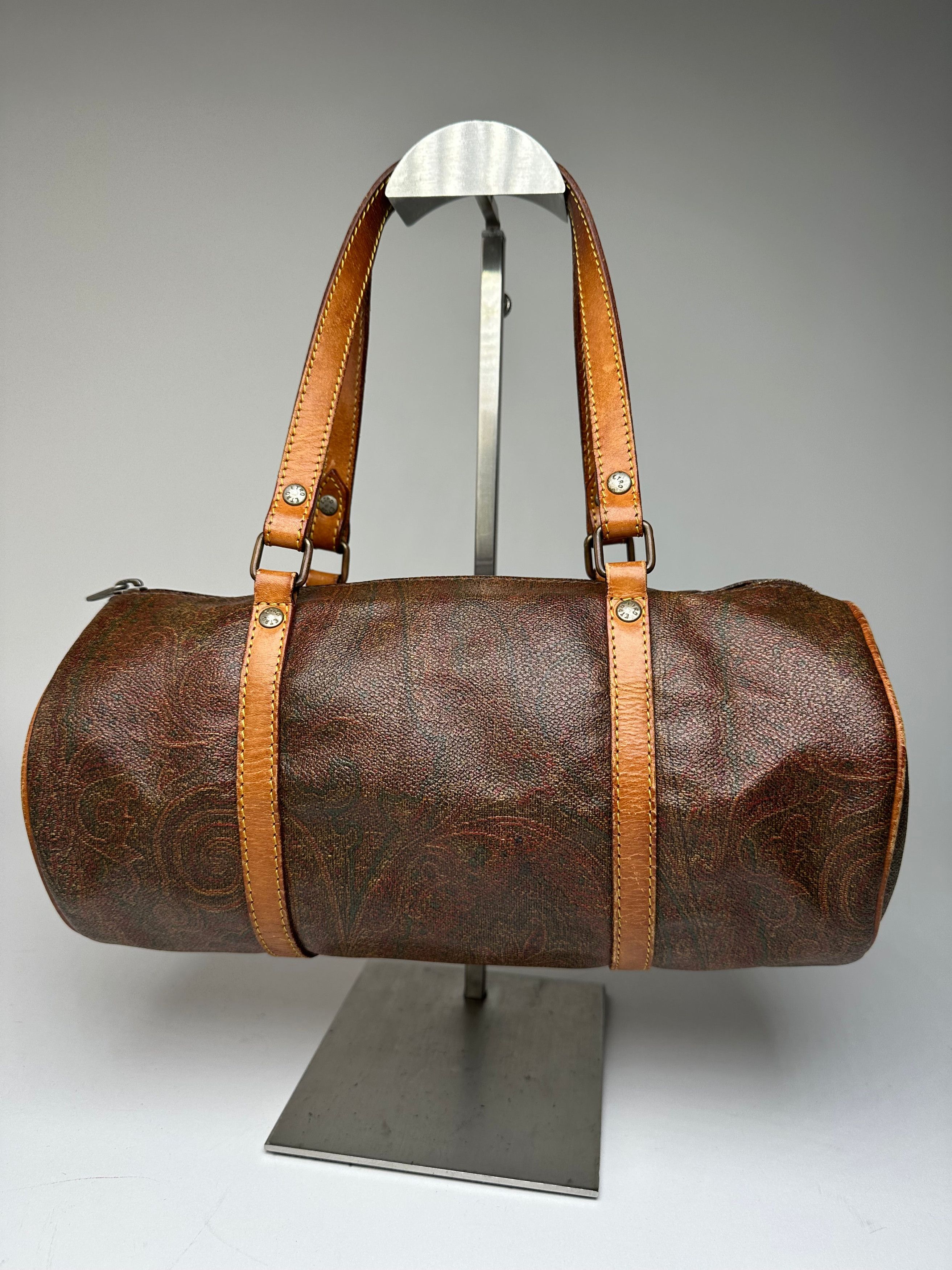 Etro Vintage Paisley Bownling Bag Orange Brown Size ONE SIZE - 1 Thumbnail