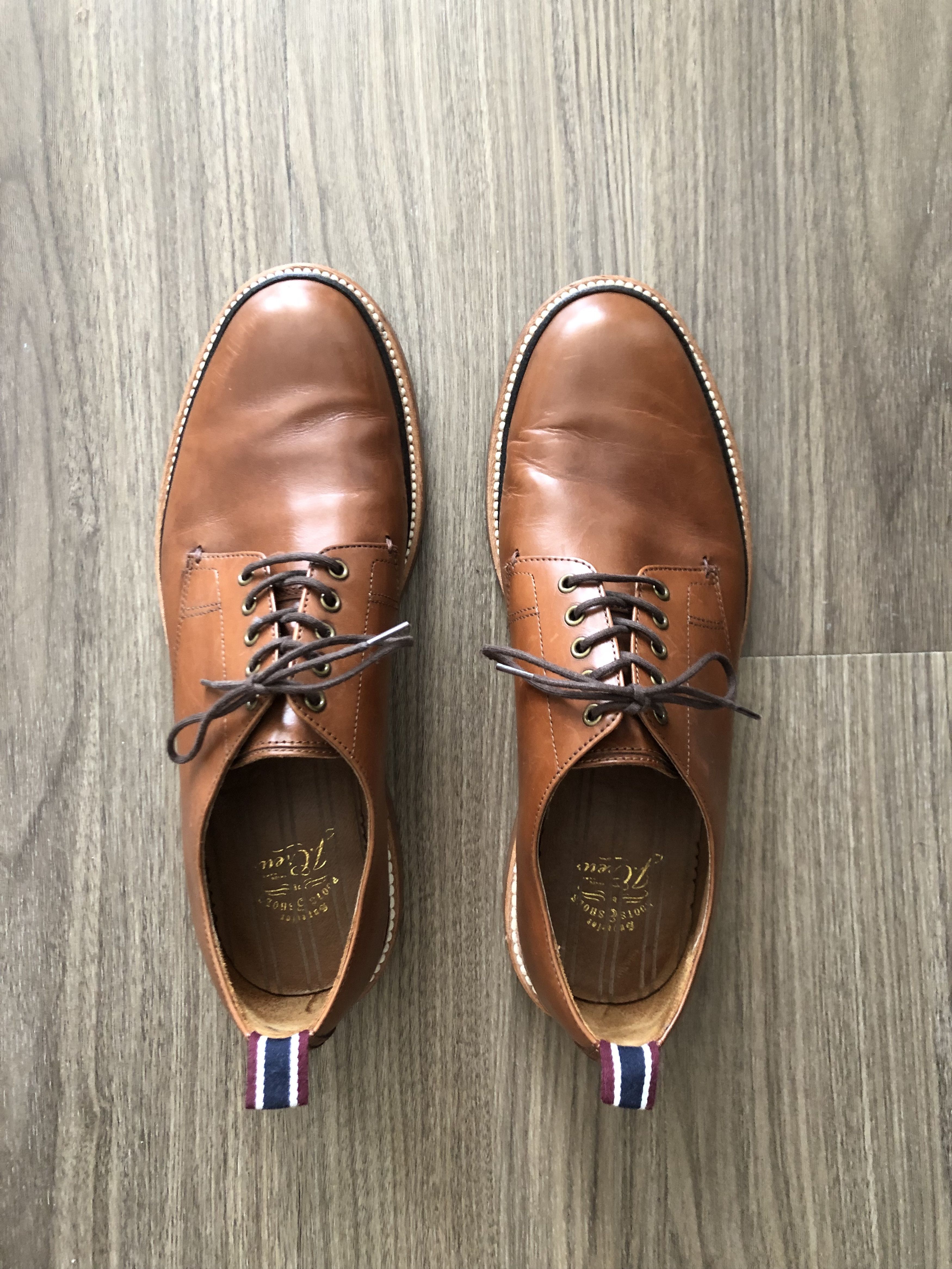 J.Crew J.Crew Oar Stripe Italian Leather Derbys Size US 8.5 / EU 41-42 - 1 Thumbnail