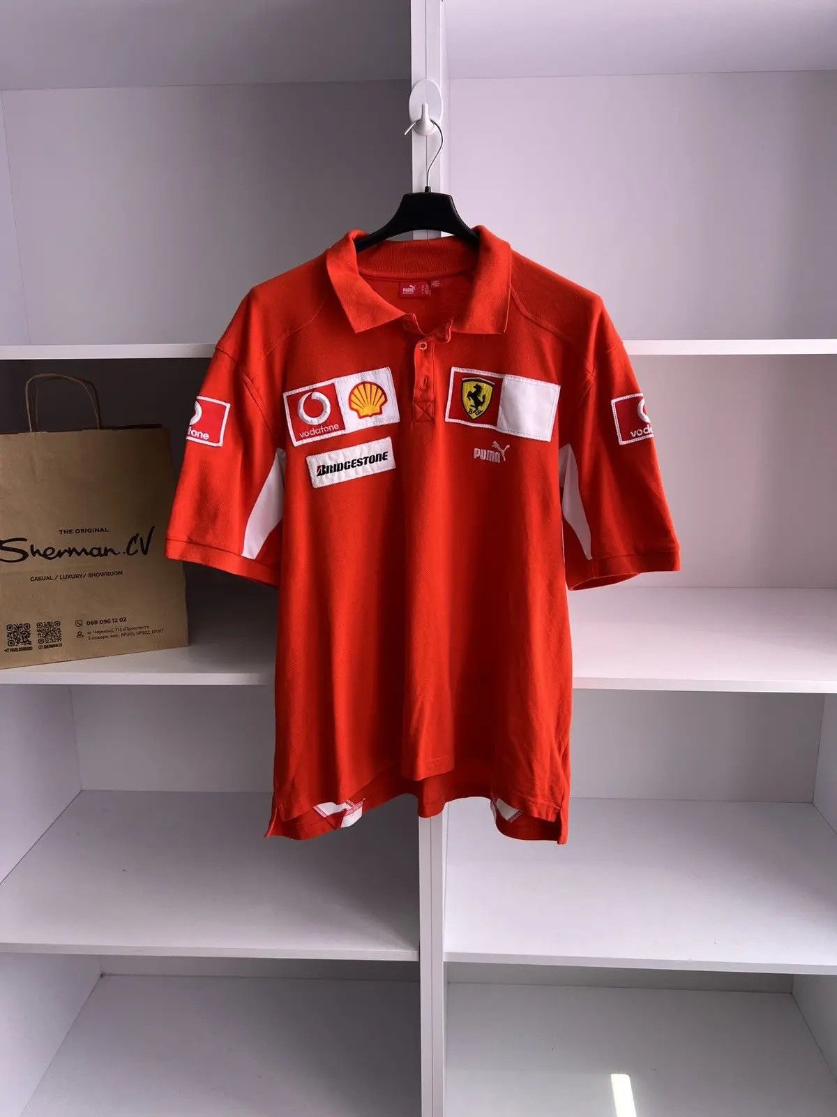 Ferrari × Puma × Vintage Vintage Puma Ferrari Racing Polo t-shirt Size US XXL / EU 58 / 5 - 1 Thumbnail