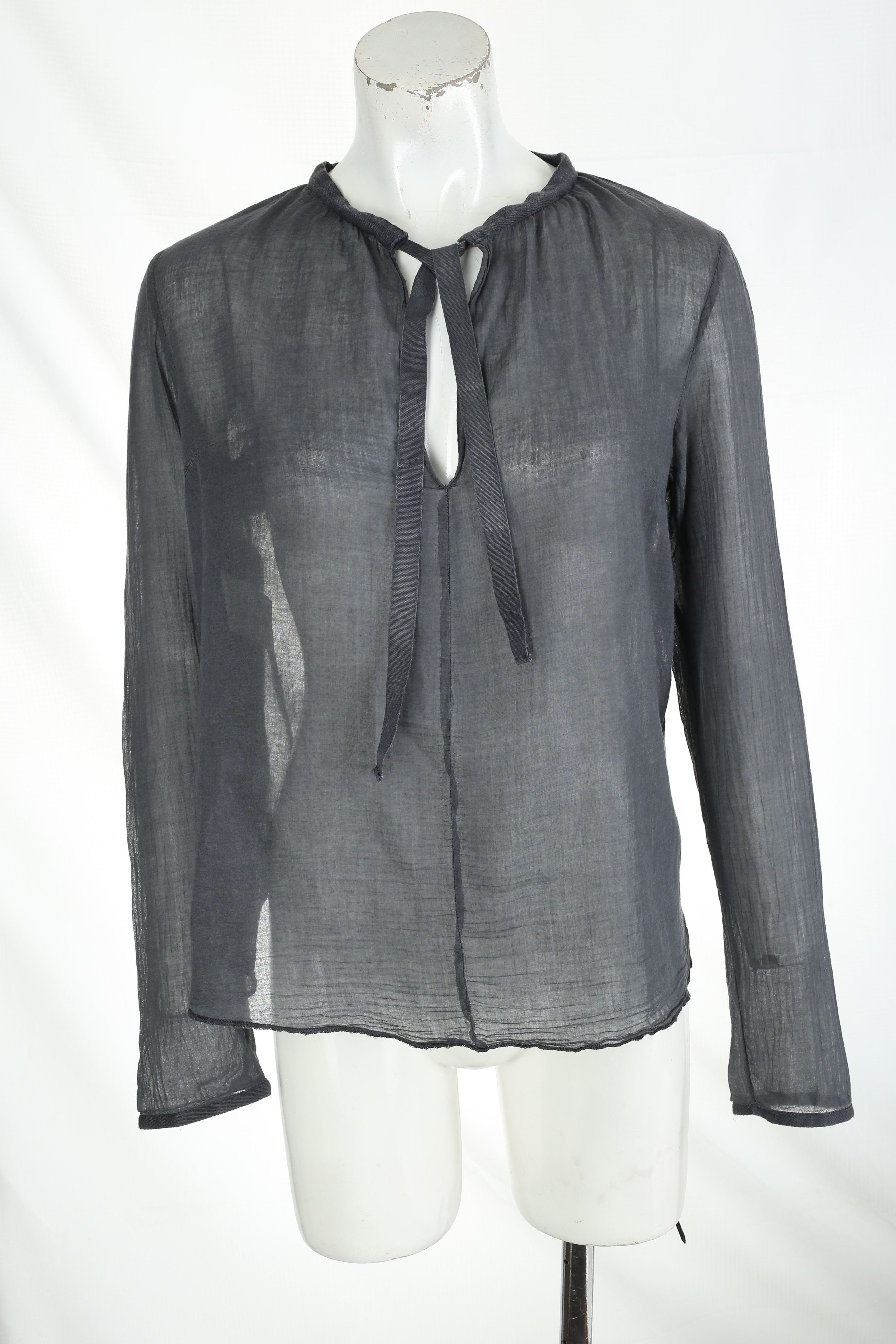 image of Archival Clothing x Maison Margiela Martin Margiela 6 Ss2004 Light Weight Sheer Long Sleeve Top in 