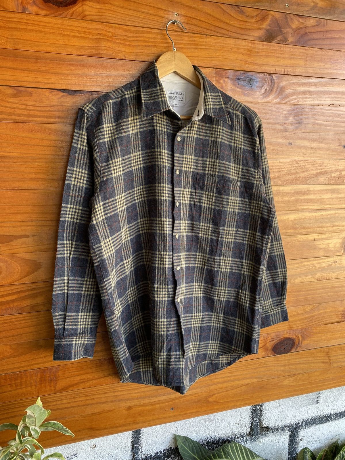 Vintage Vintage Town Trail Plaid Flannel Shirt Casual Workwear Size US M / EU 48-50 / 2 - 5 Thumbnail