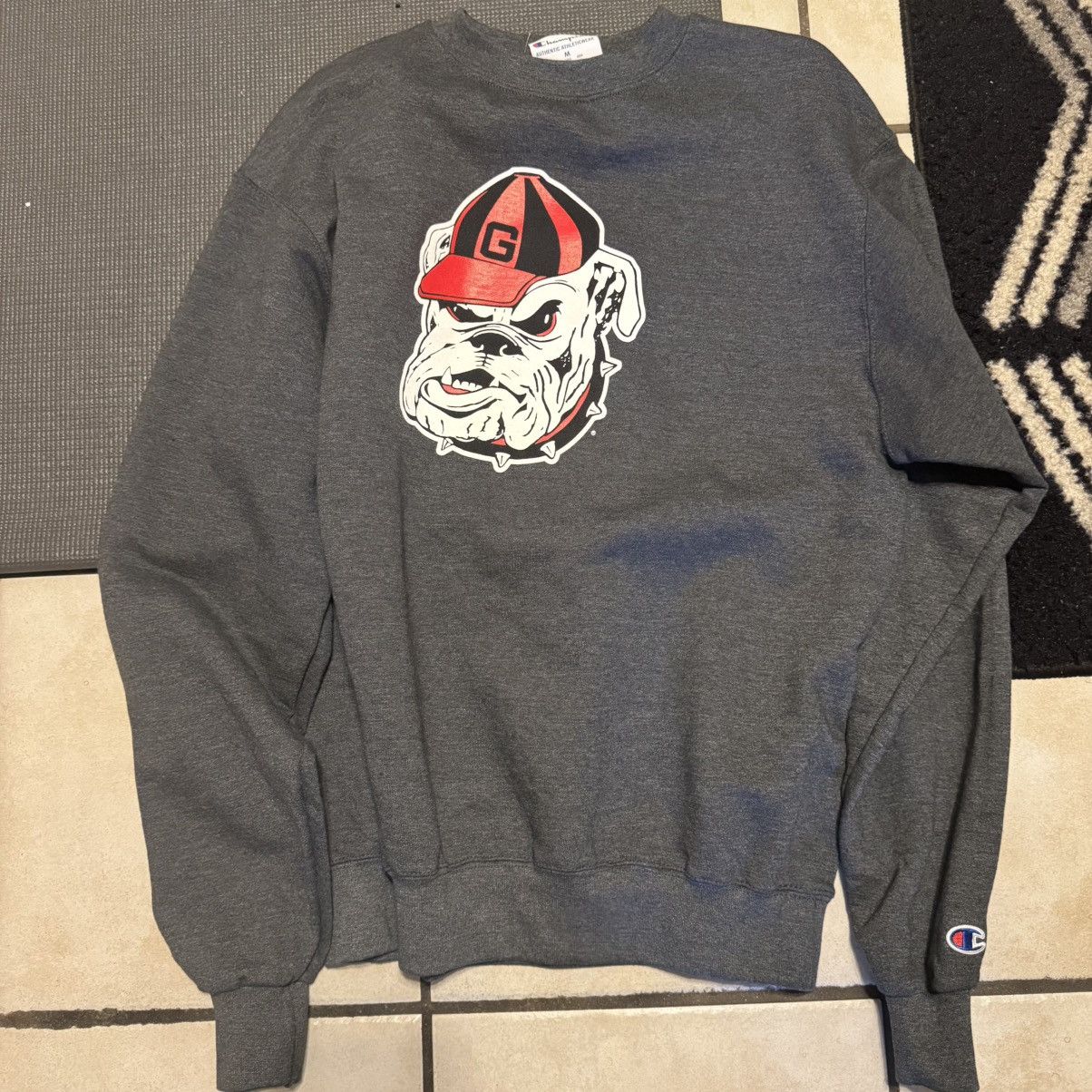 Champion Georgia Bulldogs Grey Crewneck Champion Sweater Vintage Size US M / EU 48-50 / 2 - 3 Thumbnail