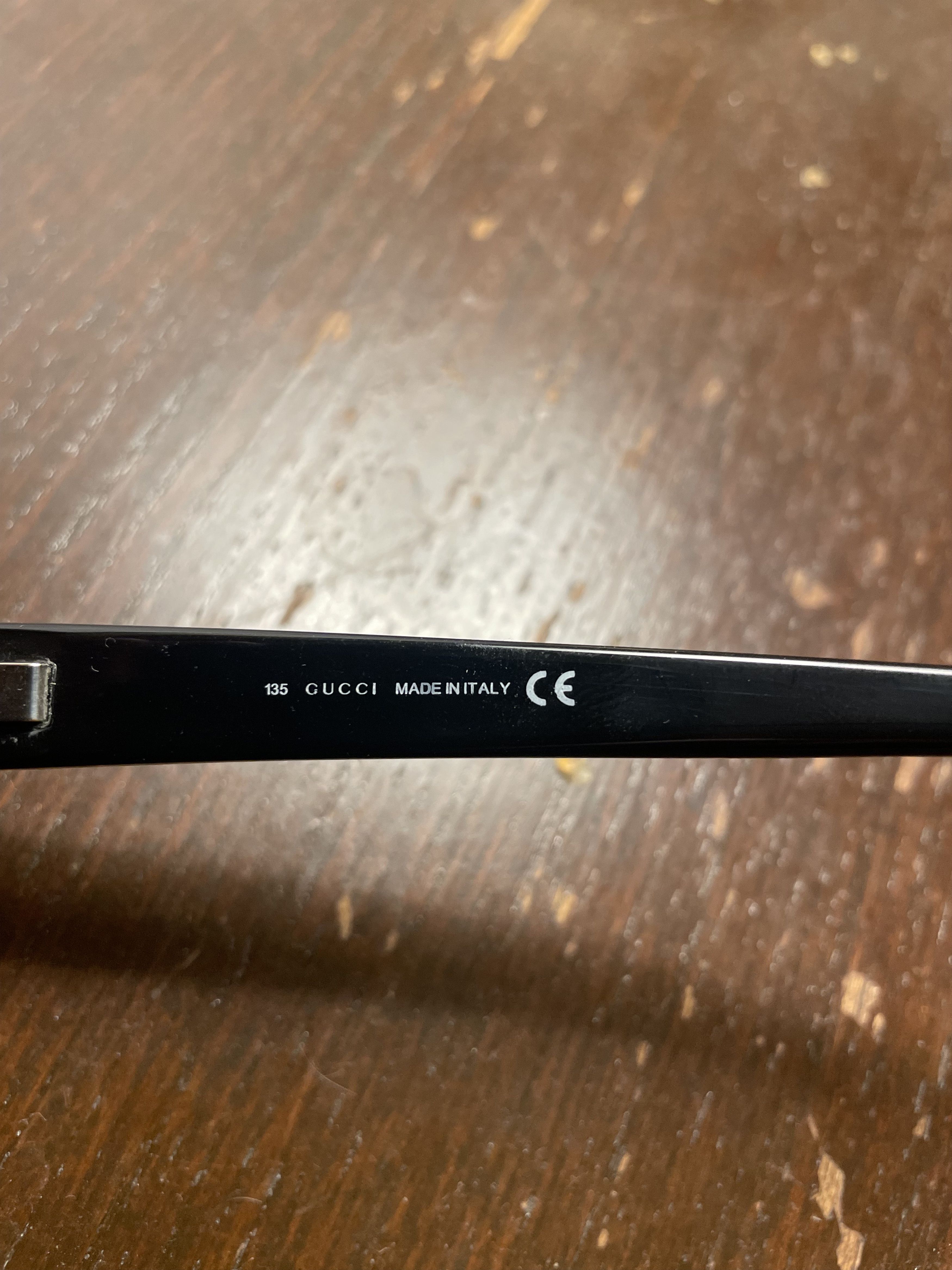 Gucci Gucci 00s Thin Black Glasses with Monogram Size ONE SIZE - 4 Thumbnail