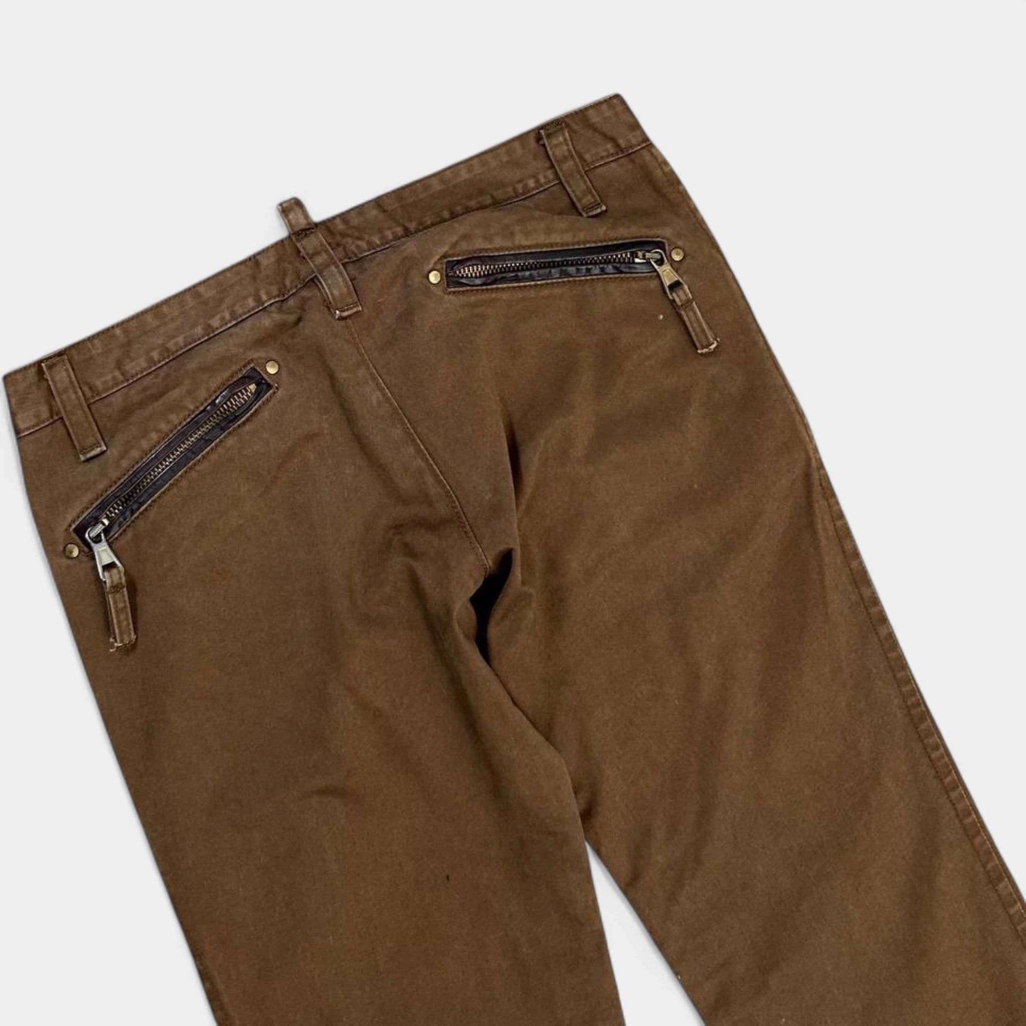 Dsquared2 Dsquared2 Brown Flare Pants Size US 34 / EU 50 - 4 Thumbnail
