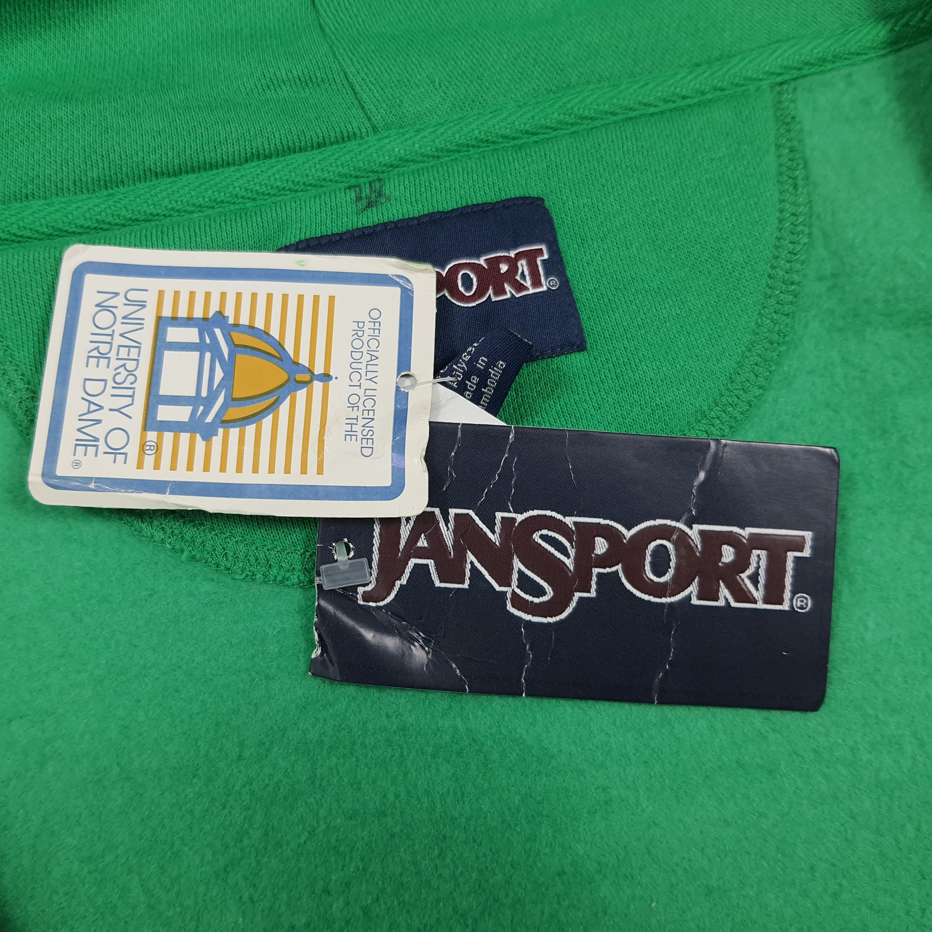 Jansport Vintage University of Notre Dame Zip Up Hoodie C287N28 Size US L / EU 52-54 / 3 - 11 Thumbnail