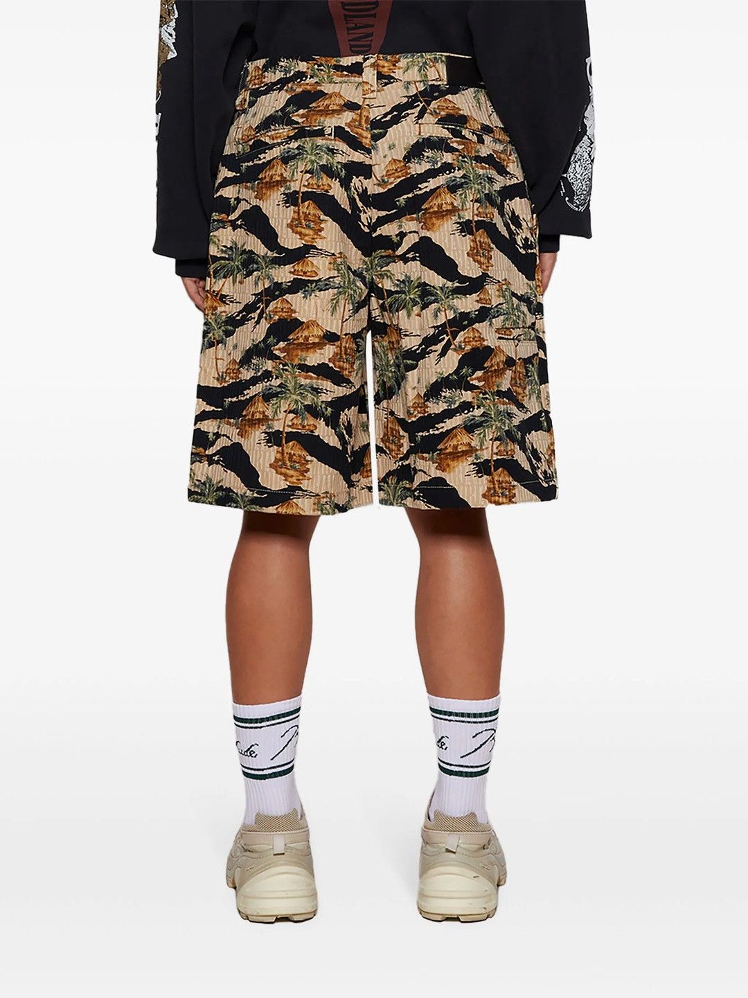 Amiri o1s1wg110725 Repeat Palm Skater Short in Multicolor Size US 34 / EU 50 - 5 Thumbnail