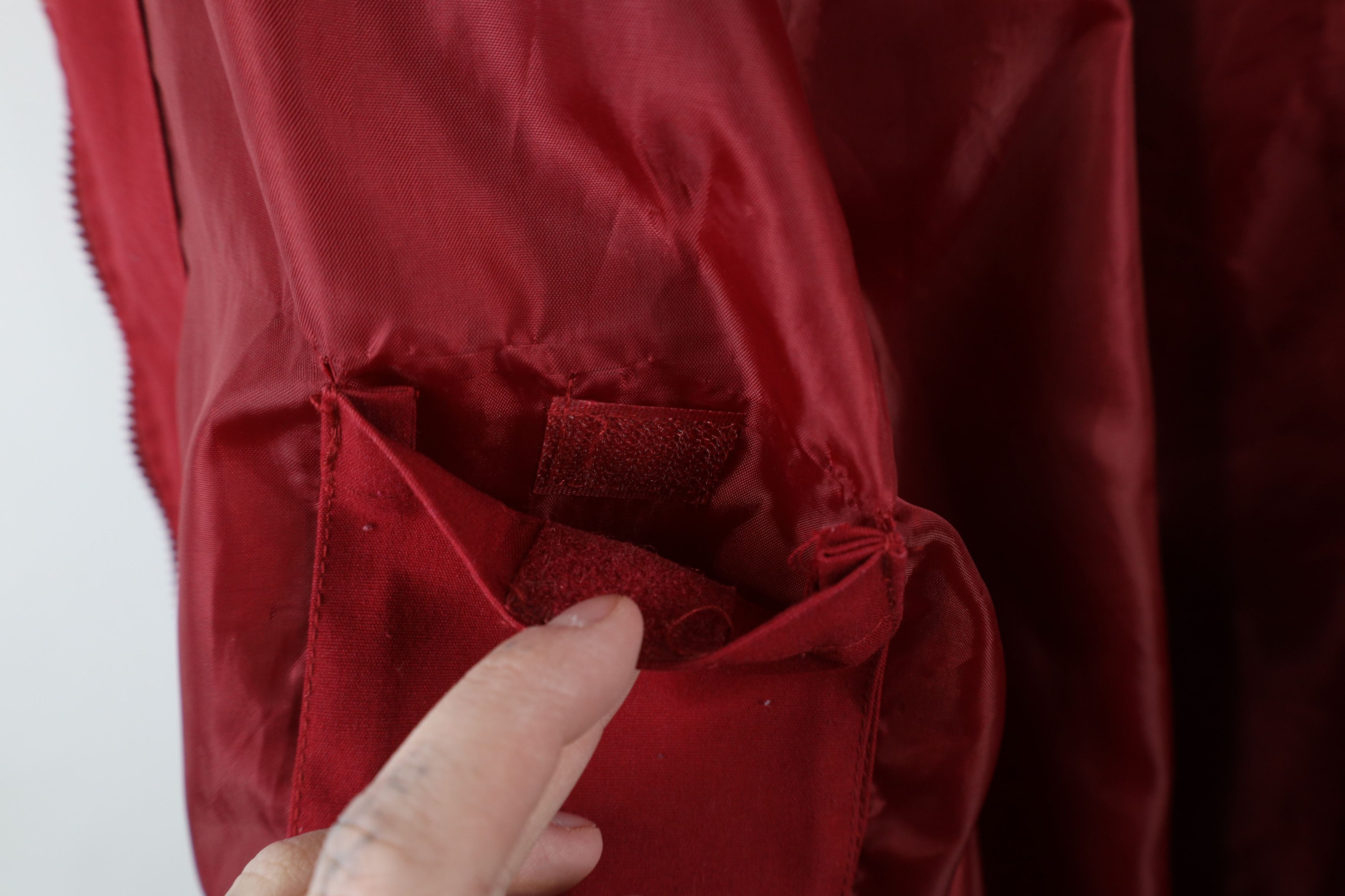 Vintage Vintage 90s Streetwear Blank Full Zip Cafe Bomber Jacket Red Size US L / EU 52-54 / 3 - 12 Thumbnail