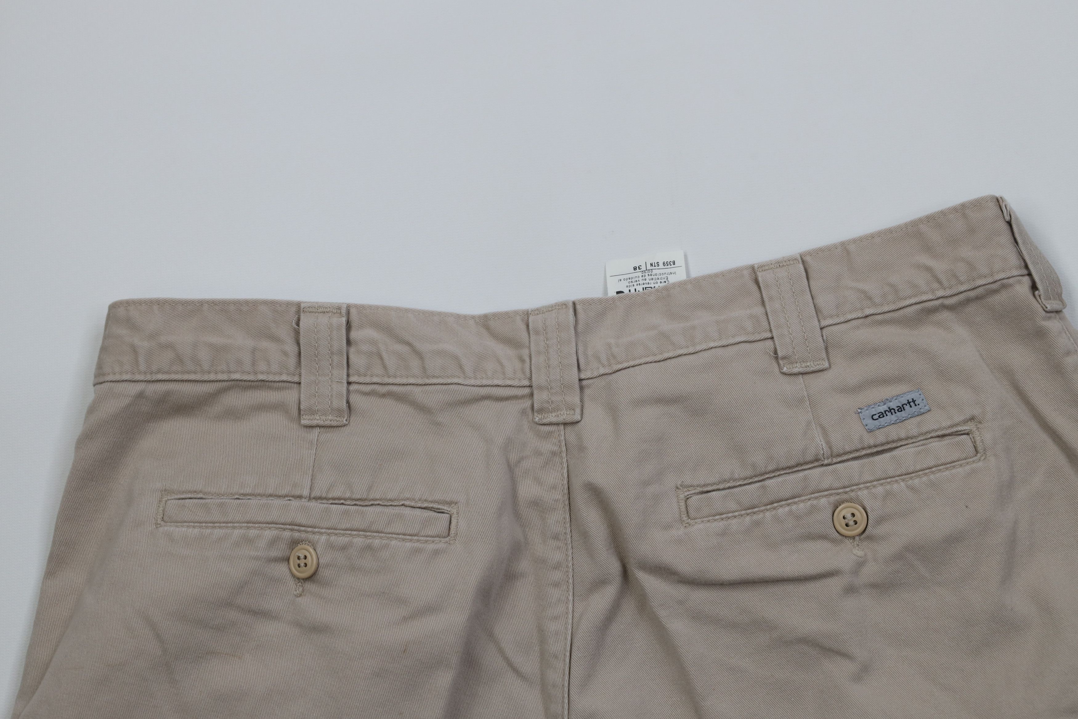 Carhartt Vintage Y2K Carhartt Relaxed Dungaree Chino Shorts Stone Size US 38 / EU 54 - 10 Thumbnail