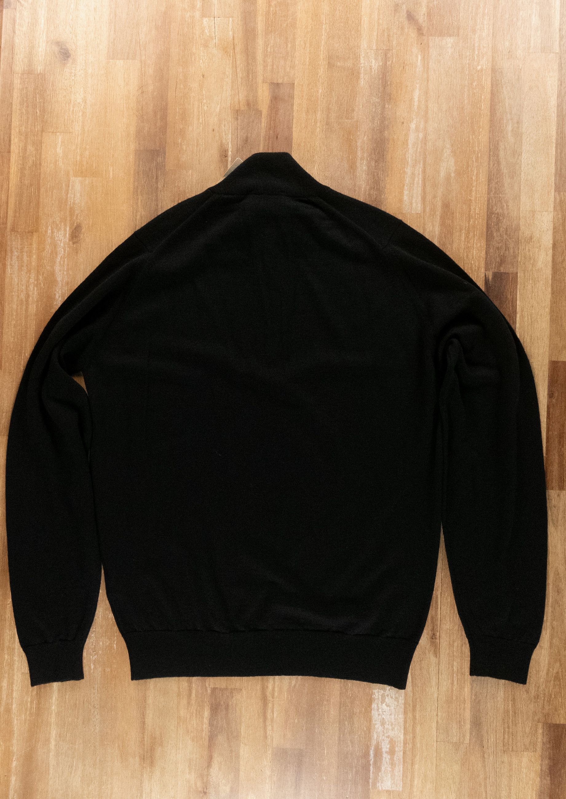John Smedley JOHN SMEDLEY Tapton black half zip wool sweater Medium Size US M / EU 48-50 / 2 - 9 Thumbnail