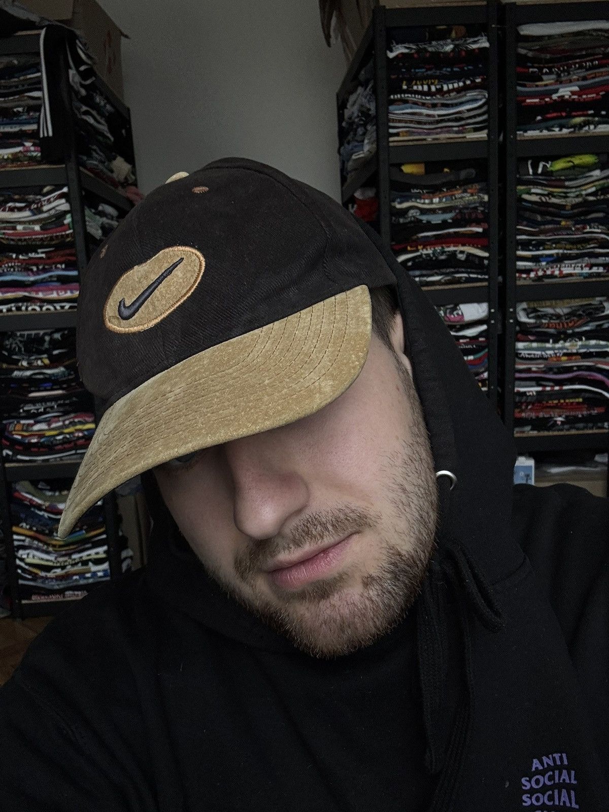 Nike GRAIL🔥HYPE BROWN CAP 90s NIKE TRAVIS SCOTT STYLE RARE Size ONE SIZE - 3 Thumbnail