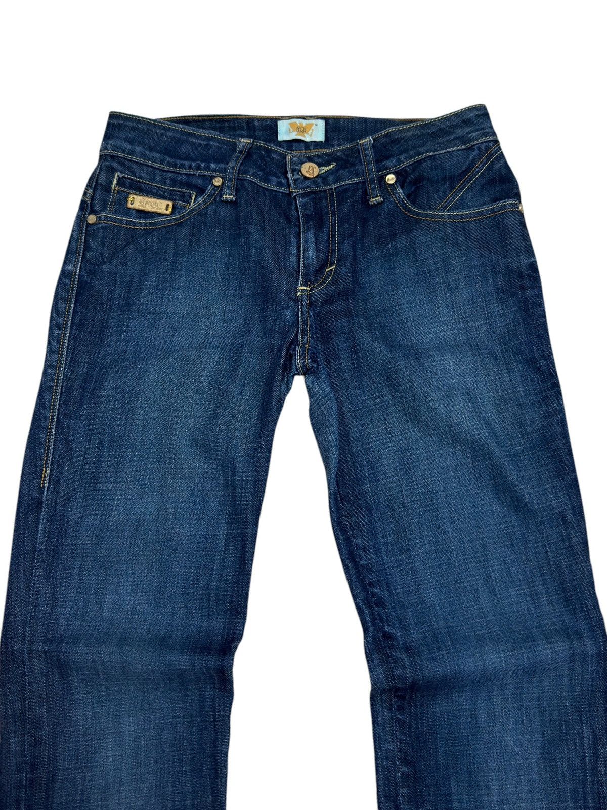 If Six Was Nine Vintage Bootcut Antik Denim Swarovski Back Pockets Size 28" / US 6 / IT 42 - 3 Thumbnail