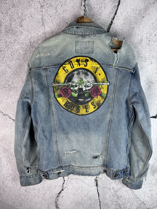 H&m guns n store roses denim jacket