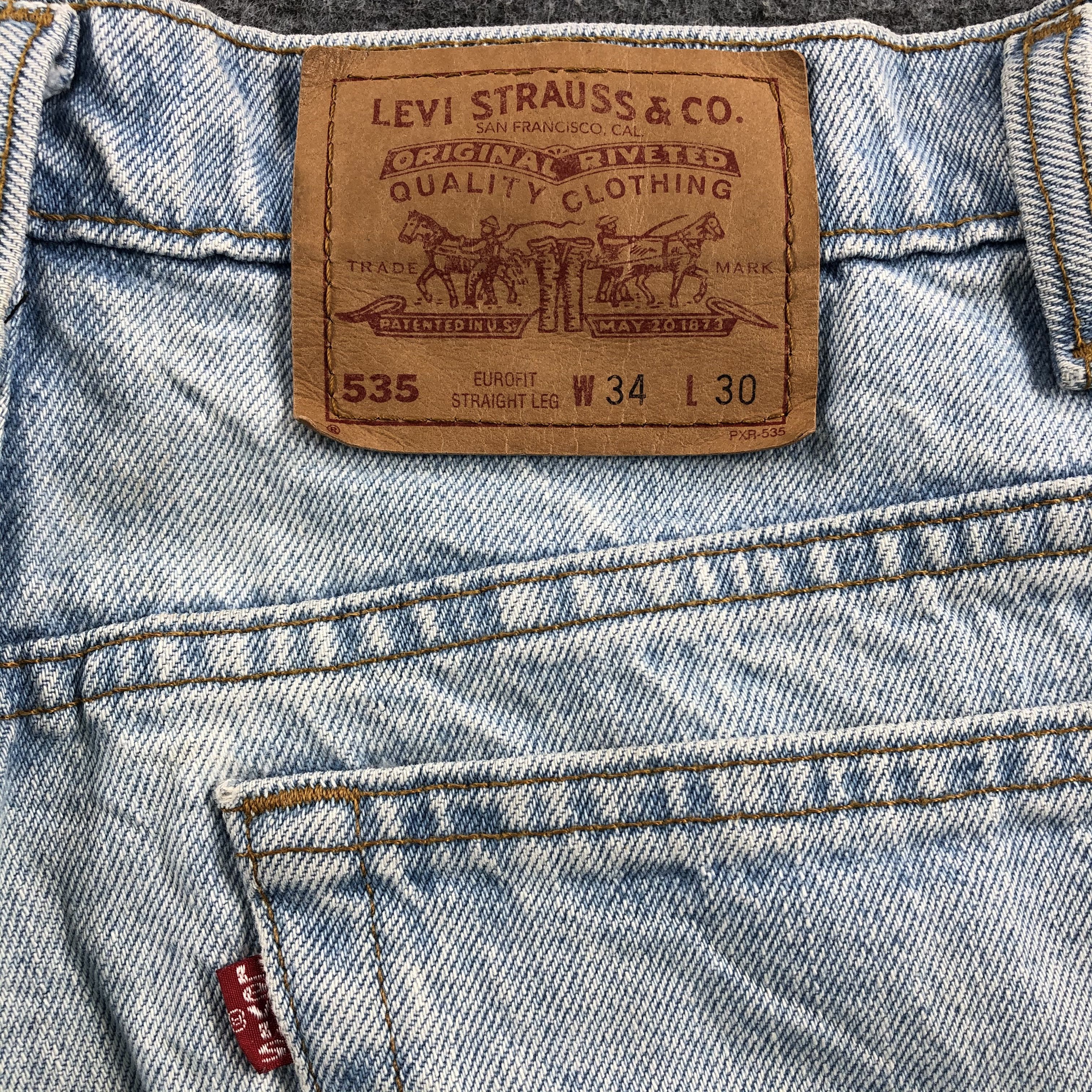 Levi's × Vintage Vintage 90s Light Wash Levis 535 Jeans-JM1234 Size US 34 / EU 50 - 6 Thumbnail
