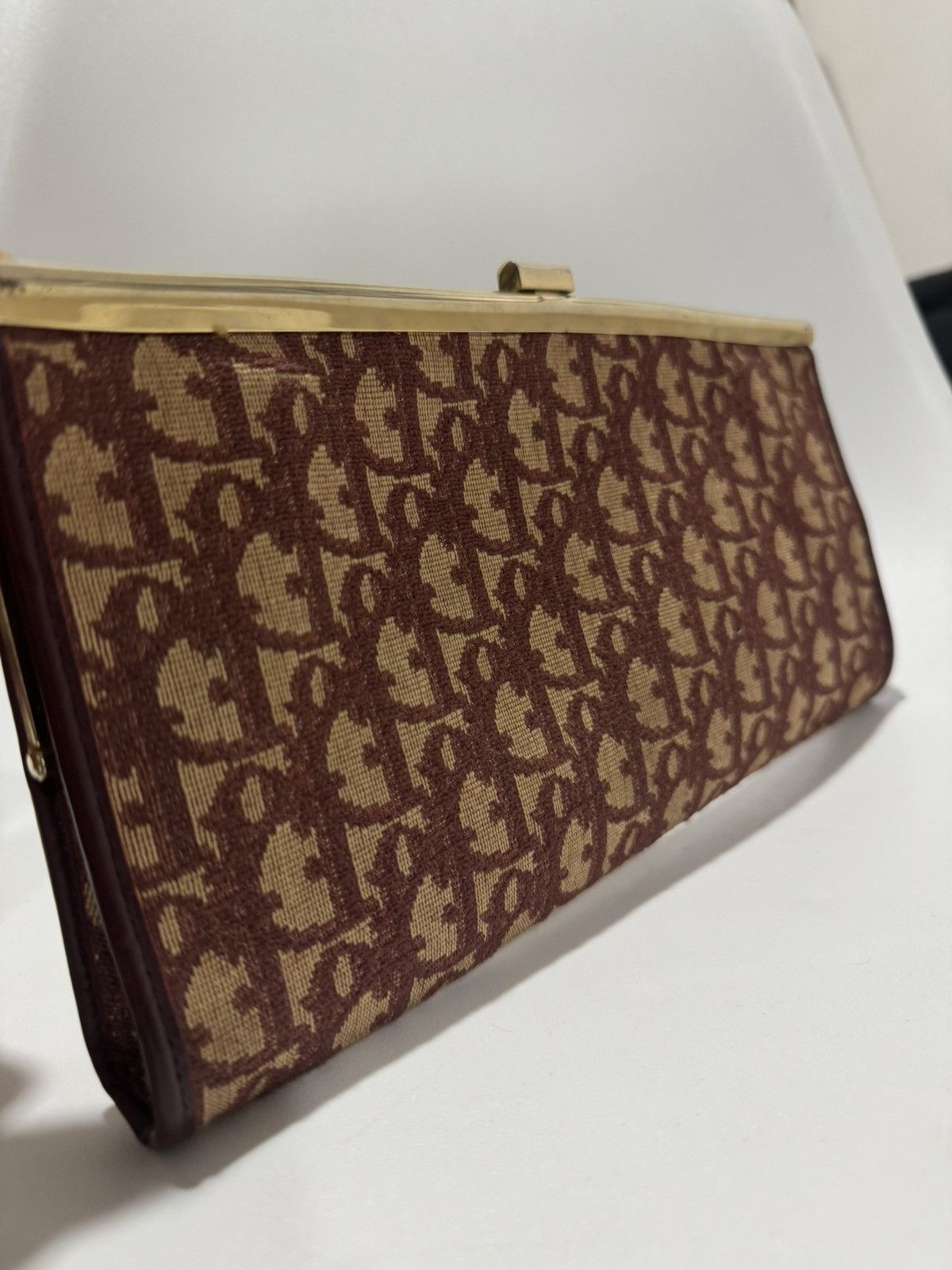 Christian Dior Monsieur Vtg Christian Dior 80s Red Trotter Monogram Clutch Bag Size ONE SIZE - 1 Thumbnail