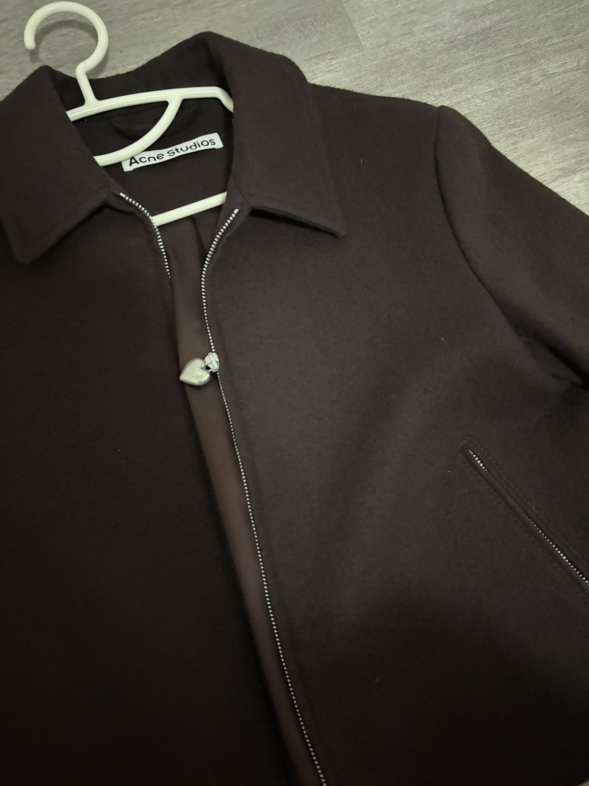 Acne Studios Acne Studios Vintage | Wool Cropped Zip Jacket Blend Size US XXS / EU 40 - 3 Thumbnail