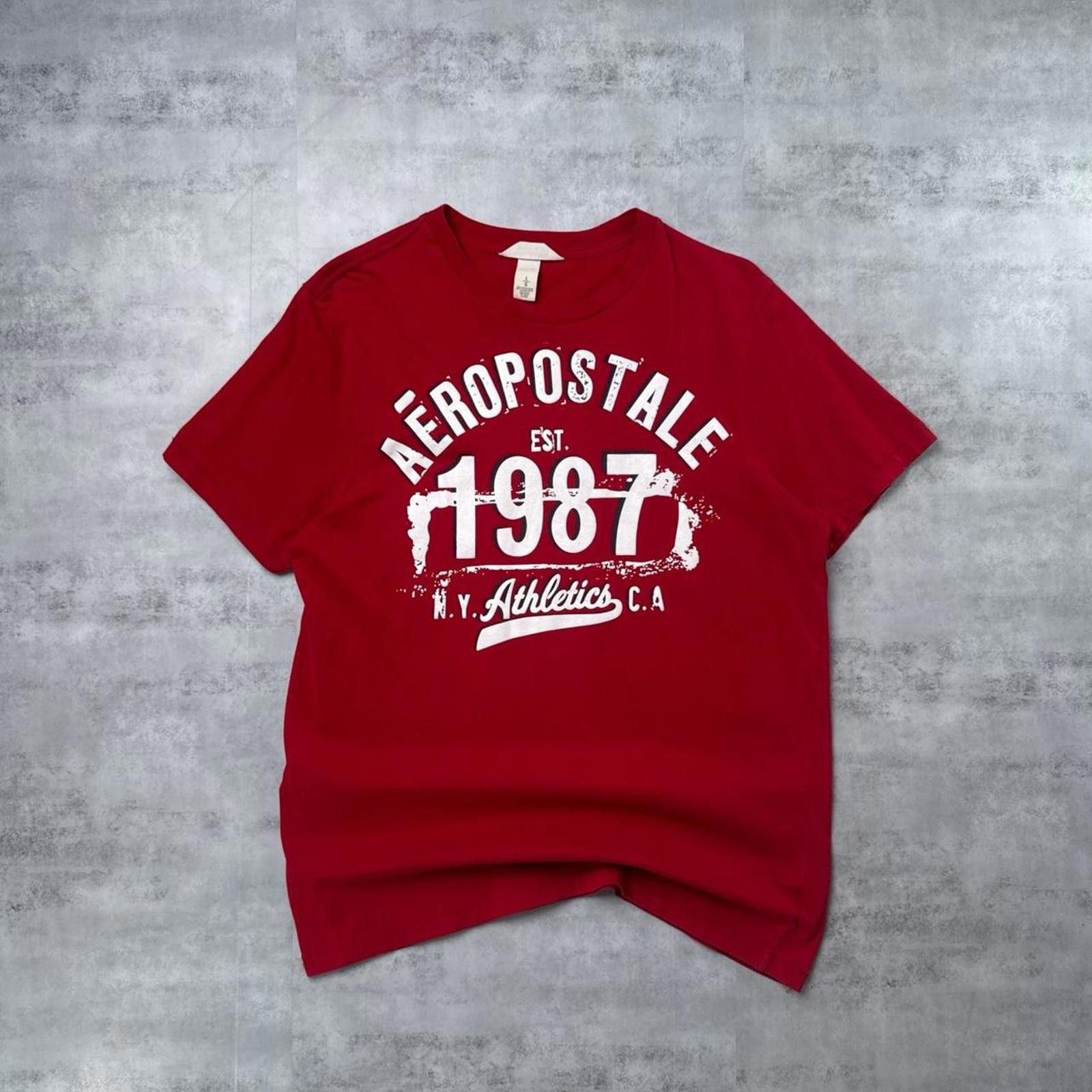 Aeropostale Y2K Aeropostale 00s Red T shirt Size US L / EU 52-54 / 3 - 1 Thumbnail