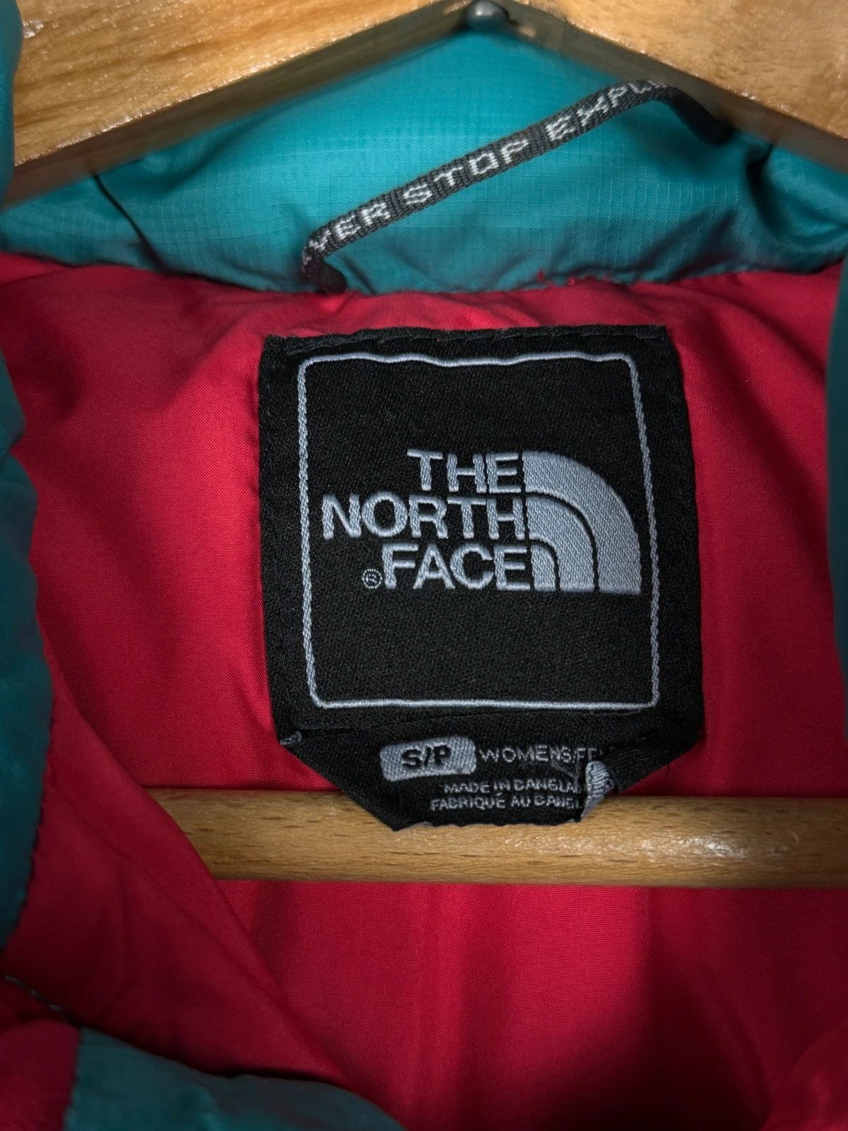 The North Face TNF 700 Puffer Vest Turquoise Mini Logo Embroidered Size S / US 4 / IT 40 - 8 Thumbnail