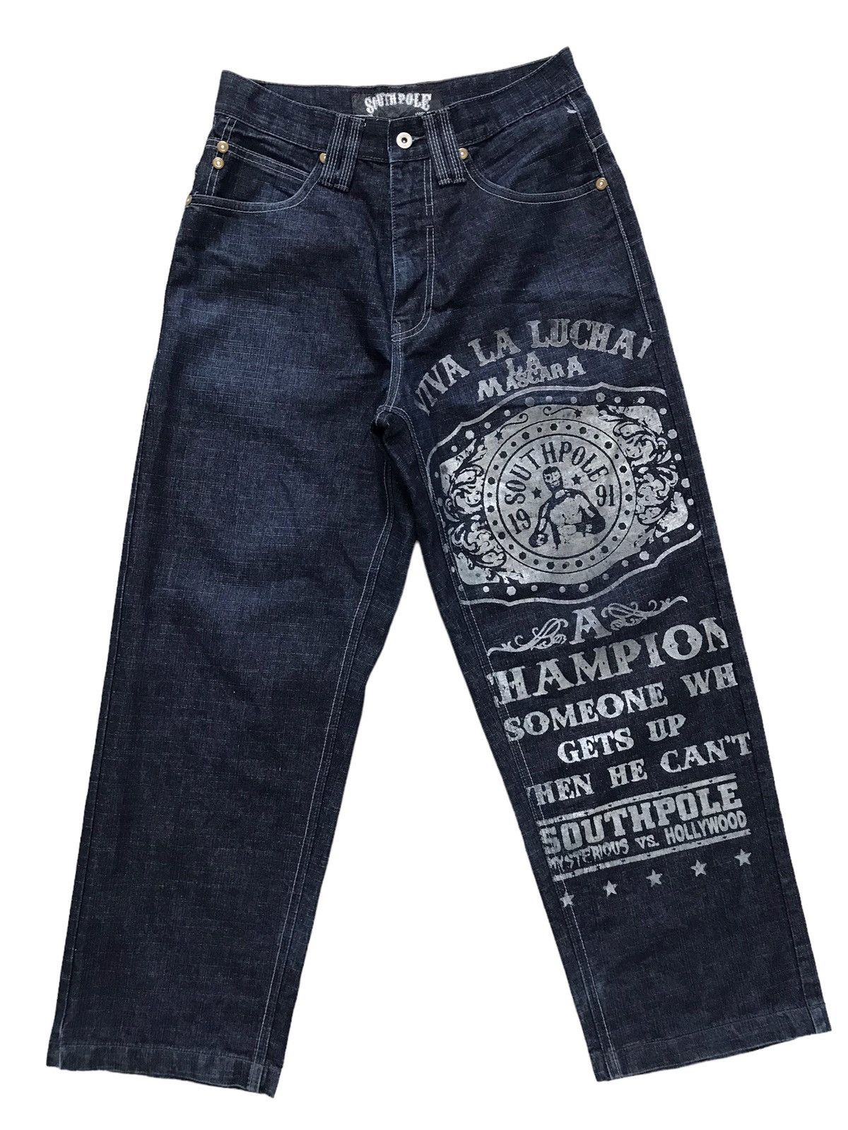Southpole Southpole Viva La Luchai Mysterious Vs Hollywood Baggy Jeans Size US 32 / EU 48 - 1 Thumbnail