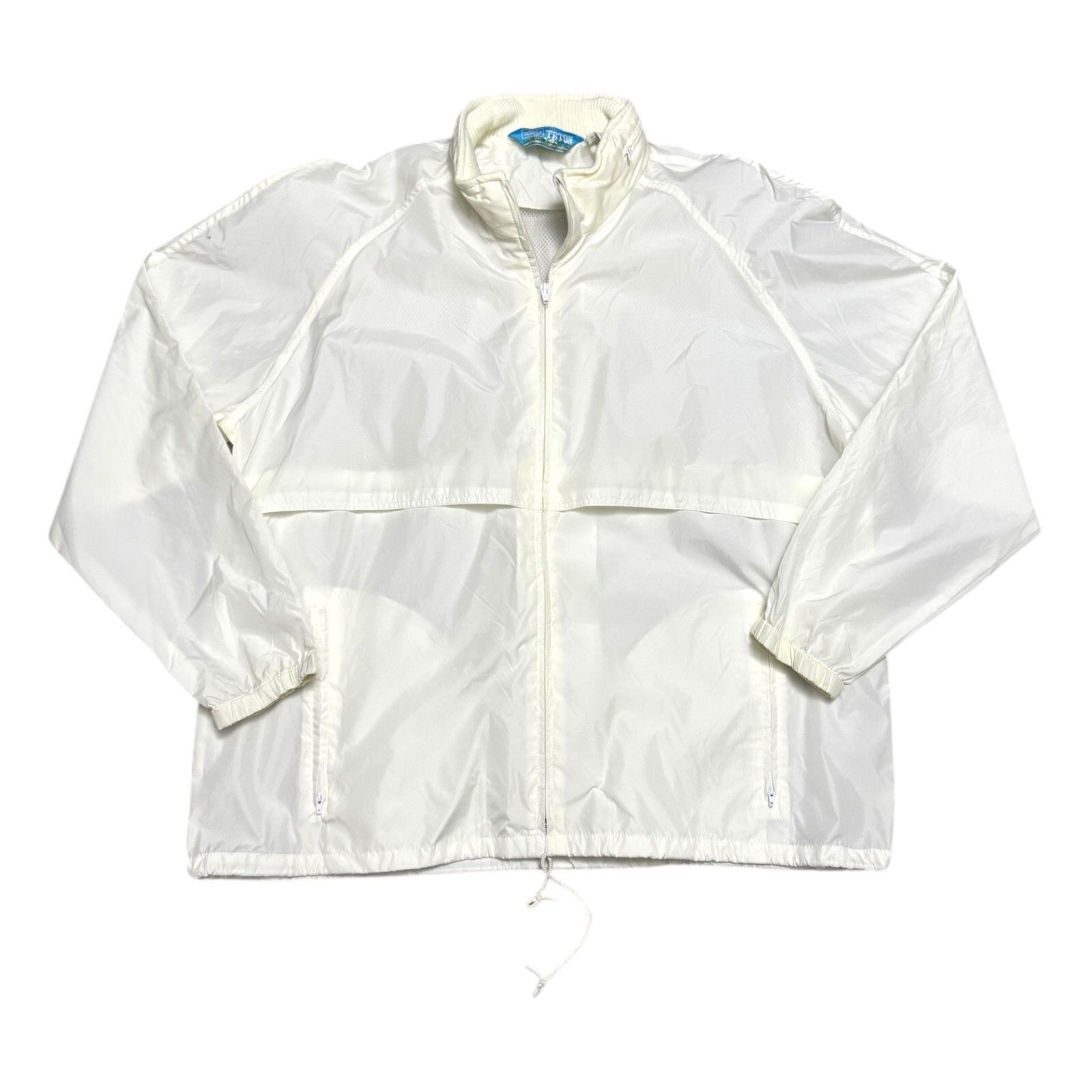 Woolrich Woolen Mills WOOLRICH TETON Vintage White Retro Windbreaker Jacket XL Size US XL / EU 56 / 4 - 1 Thumbnail