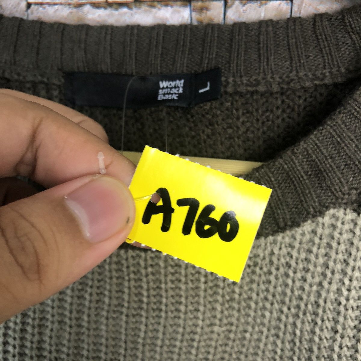 Japanese Brand × Solid and Striped World Smack Basic Stripe prison Brown Sweatshirt #A760 Size US L / EU 52-54 / 3 - 11 Thumbnail