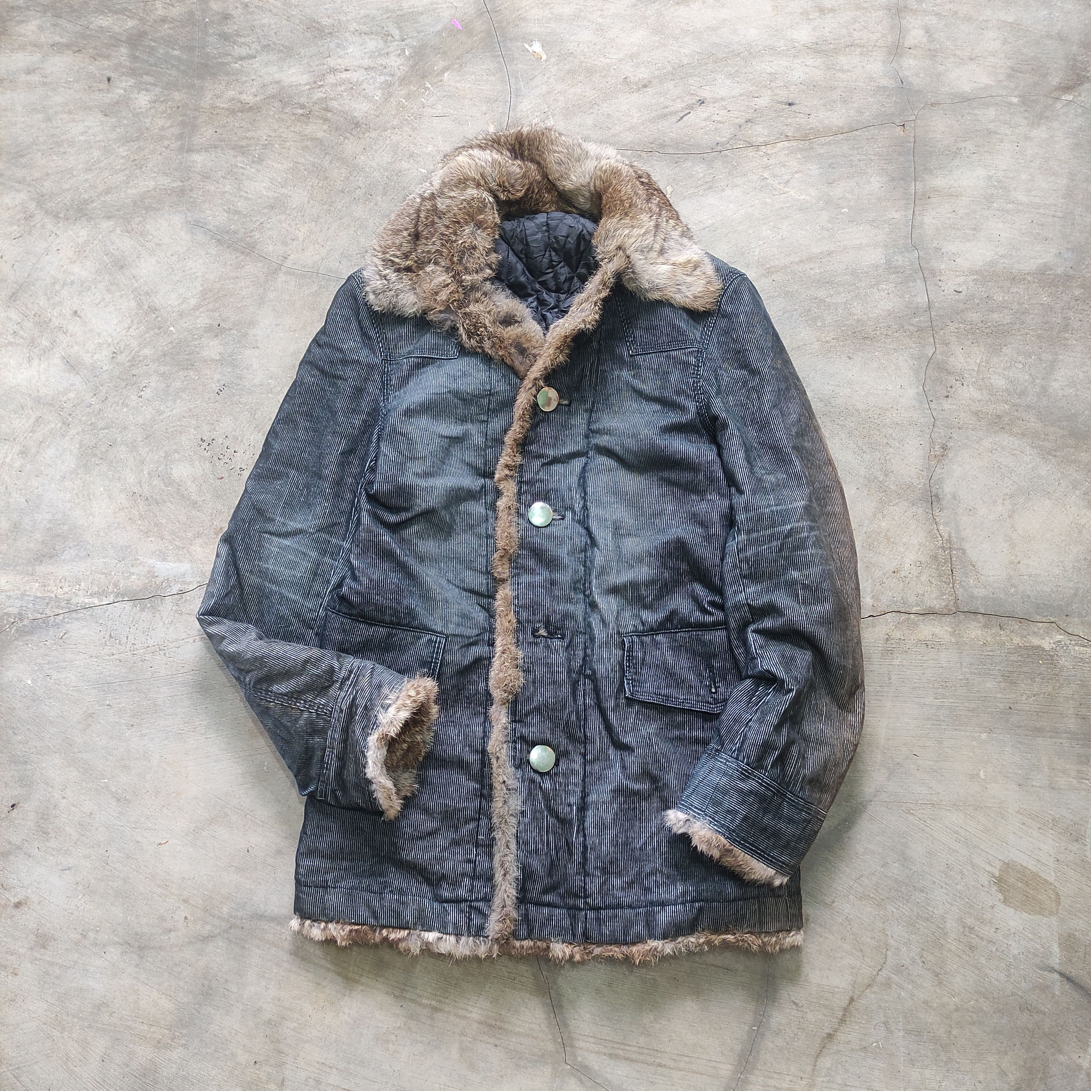 Tornado Mart RARE Semantic Design Japanese Archive Fur Jacket – Vkei Size US M / EU 48-50 / 2 - 3 Thumbnail