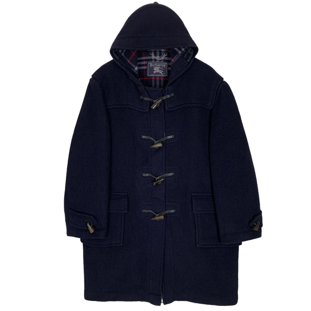 Burberry Vintage Burberrys Duffle Coat Nova Check Burberrys Size US M / EU 48-50 / 2 - 1 Thumbnail