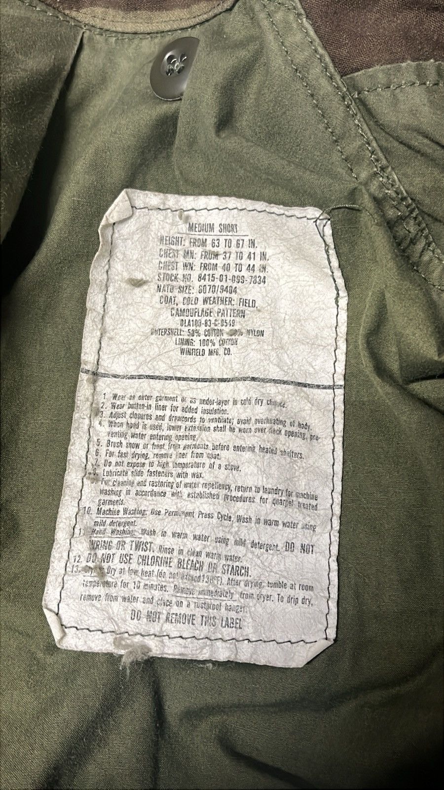 Other Vintage US Military Jungle Camo Fatigue Jacket Size US M / EU 48-50 / 2 - 2 Thumbnail