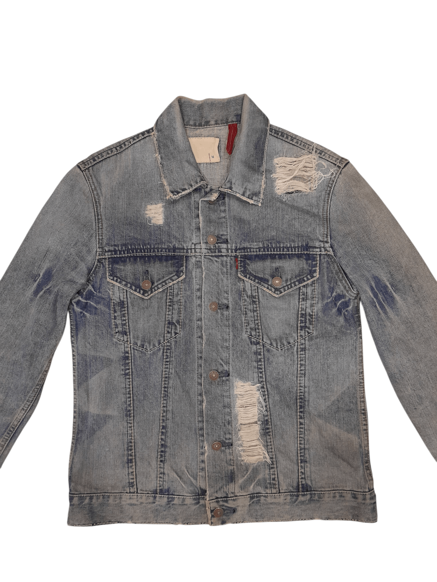Levi's Levis Redloop 510 Trucker Distressed Denim (F601) Size US M / EU 48-50 / 2 - 2 Thumbnail