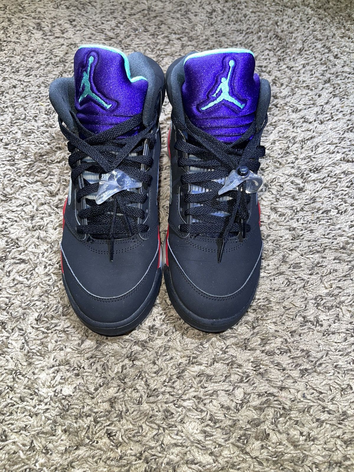 image of Jordan Nike Jordan 5 Top 3 Shoes in Black, Men's (Size 8)