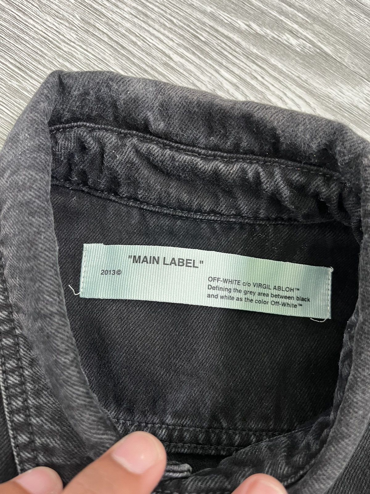 Off-White Off-White Virgin Abloh Black Impressionism Print DenimJacket Size US S / EU 44-46 / 1 - 7 Thumbnail