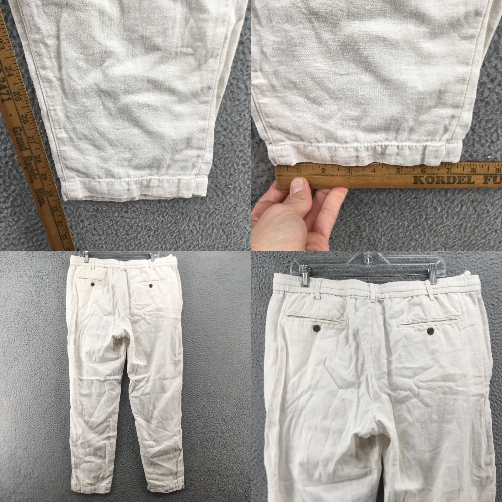 Banana Republic Banana Republic Athletic Fit Chino Pants Womens 38x30.5 White Zip Chino Pants Athletic Fit Womens 38 White Zip Size 26" / US 2 / IT 38 - 8 Thumbnail