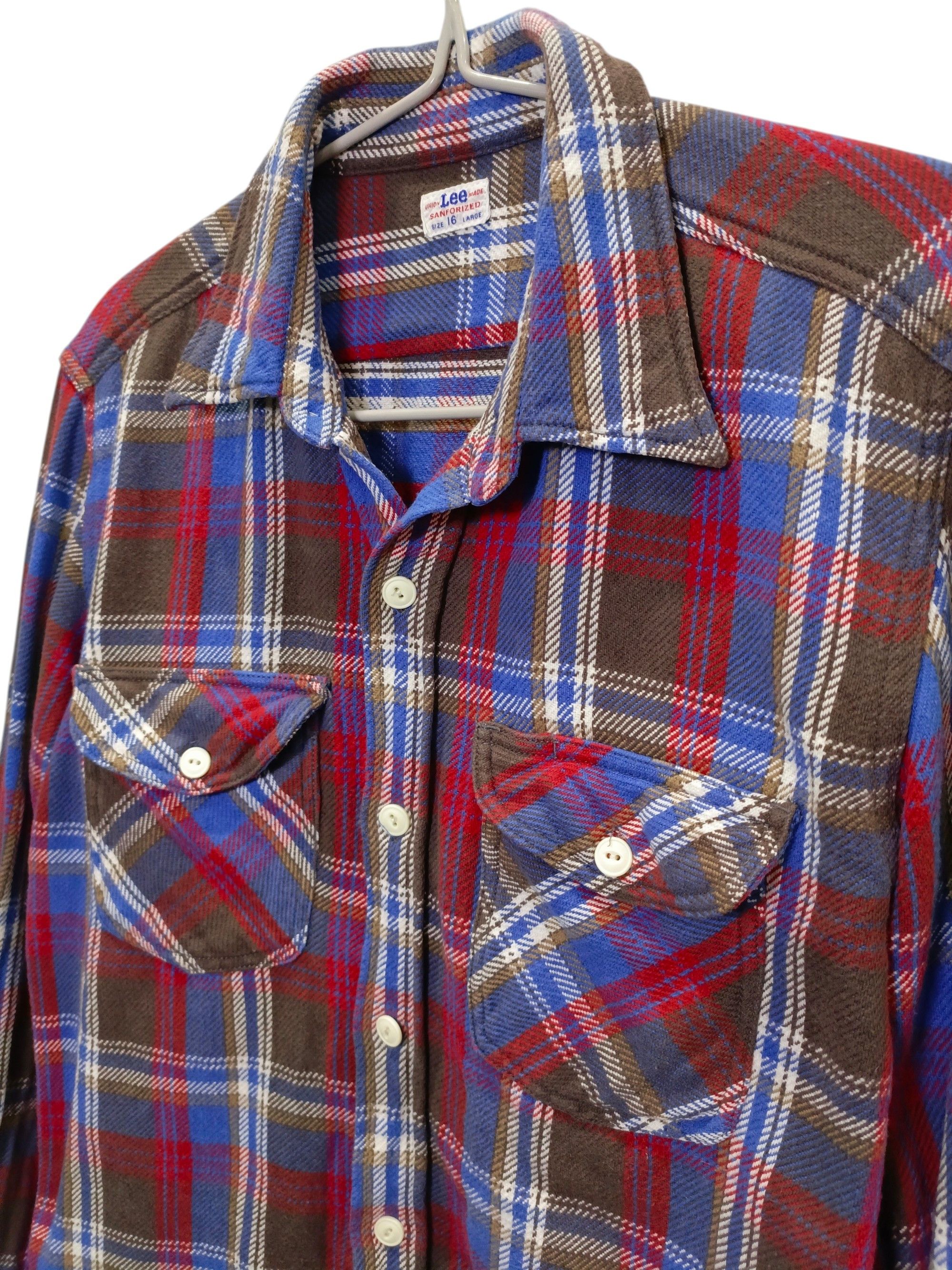 Lee Vintage Lee Flannel Double Pocket Shirt Size US M / EU 48-50 / 2 - 4 Thumbnail