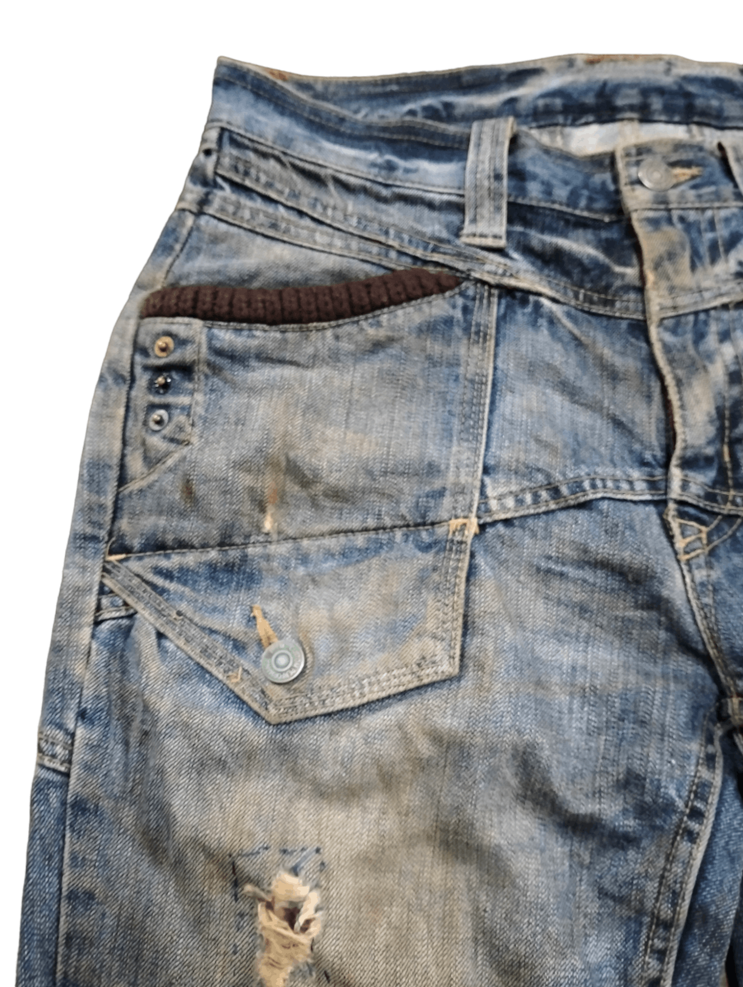 PPFM Flare PPFM Distressed Custom Pants Design Punk Style Size US 32 / EU 48 - 7 Thumbnail