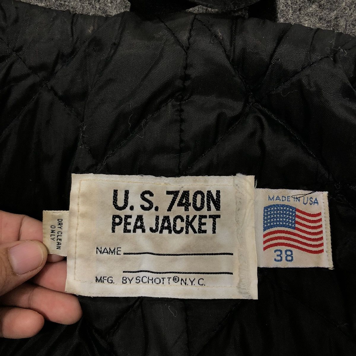 Schott Vintage US.740N Pea Jacket Schott Made in USA Double Breast Size US M / EU 48-50 / 2 - 13 Thumbnail