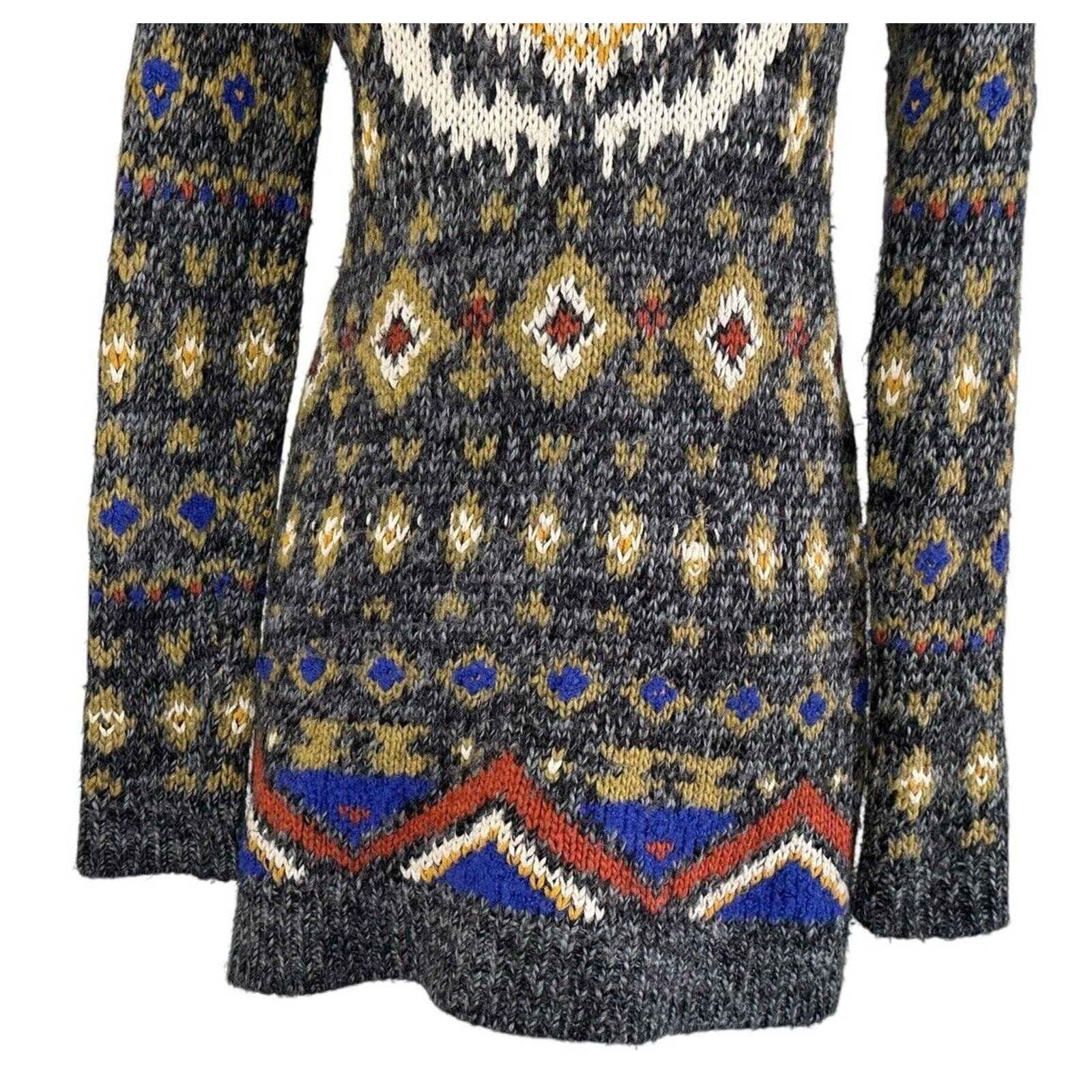 Free People FREE PEOPLE Mascot Tiger Wool Cardigan Bohemian Sweater XS Size XS / US 0-2 / IT 36-38 - 14 Thumbnail