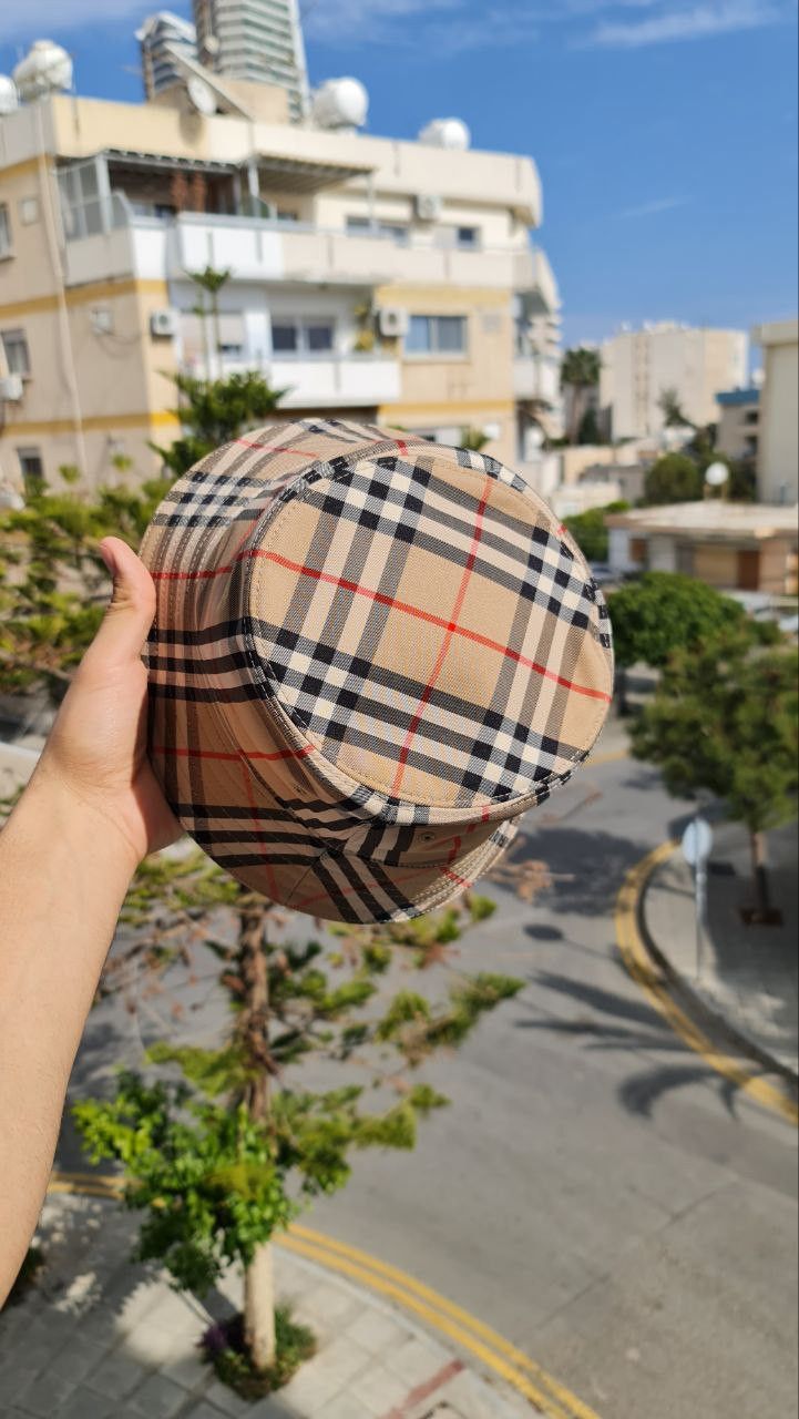 Burberry Check Technical Cotton Bucket Hat Size ONE SIZE - 2 Thumbnail