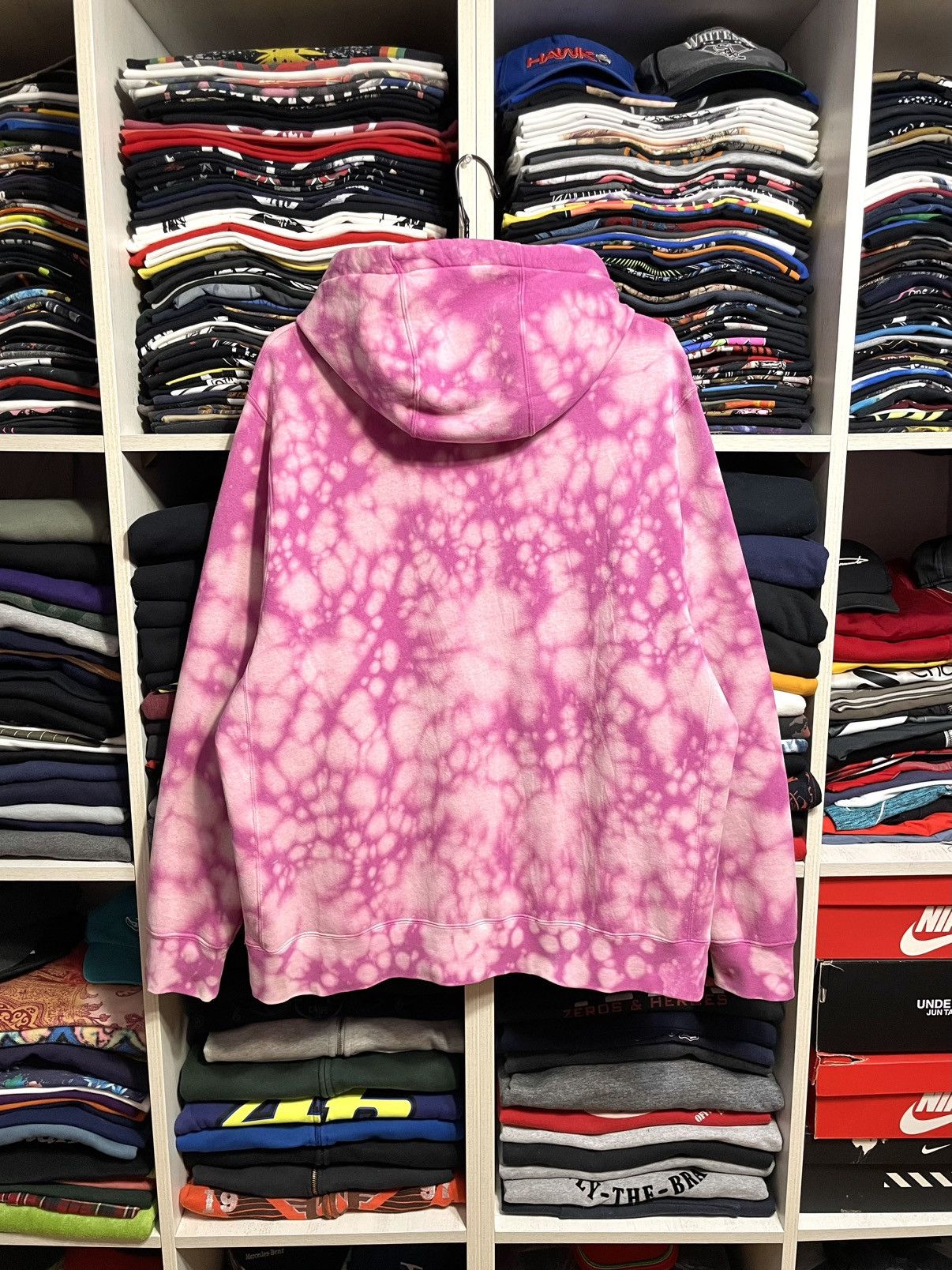 Nike Nike EYBL Tie Dye Basketball NBA Zip Hoodie Size XL Pink Size US XL / EU 56 / 4 - 12 Thumbnail