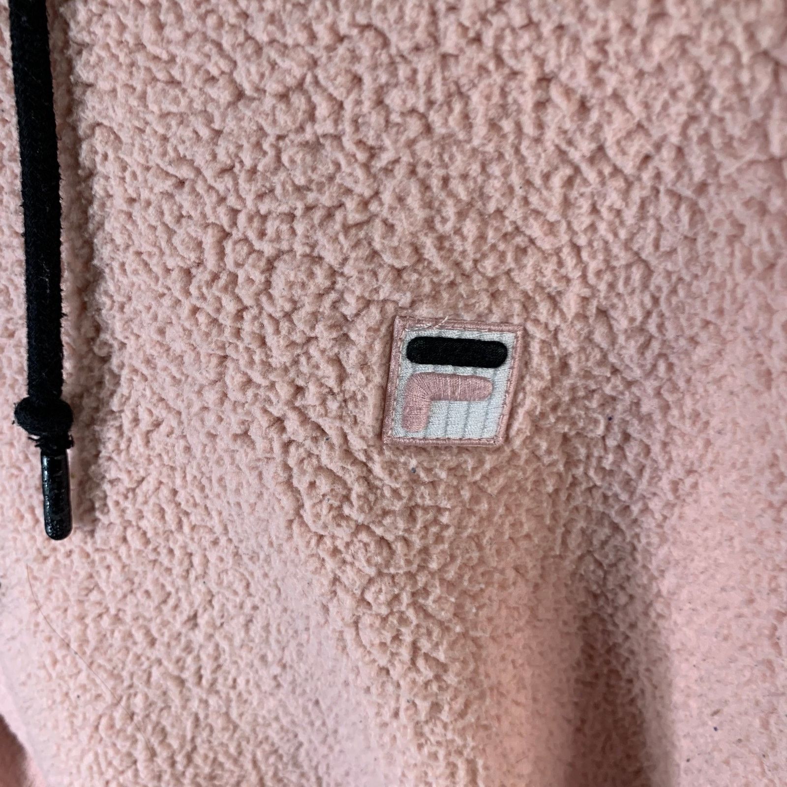 Fila FILA Pink Sherpa Pullover Women’s Hoodie Size L Size L / US 10 / IT 46 - 4 Thumbnail