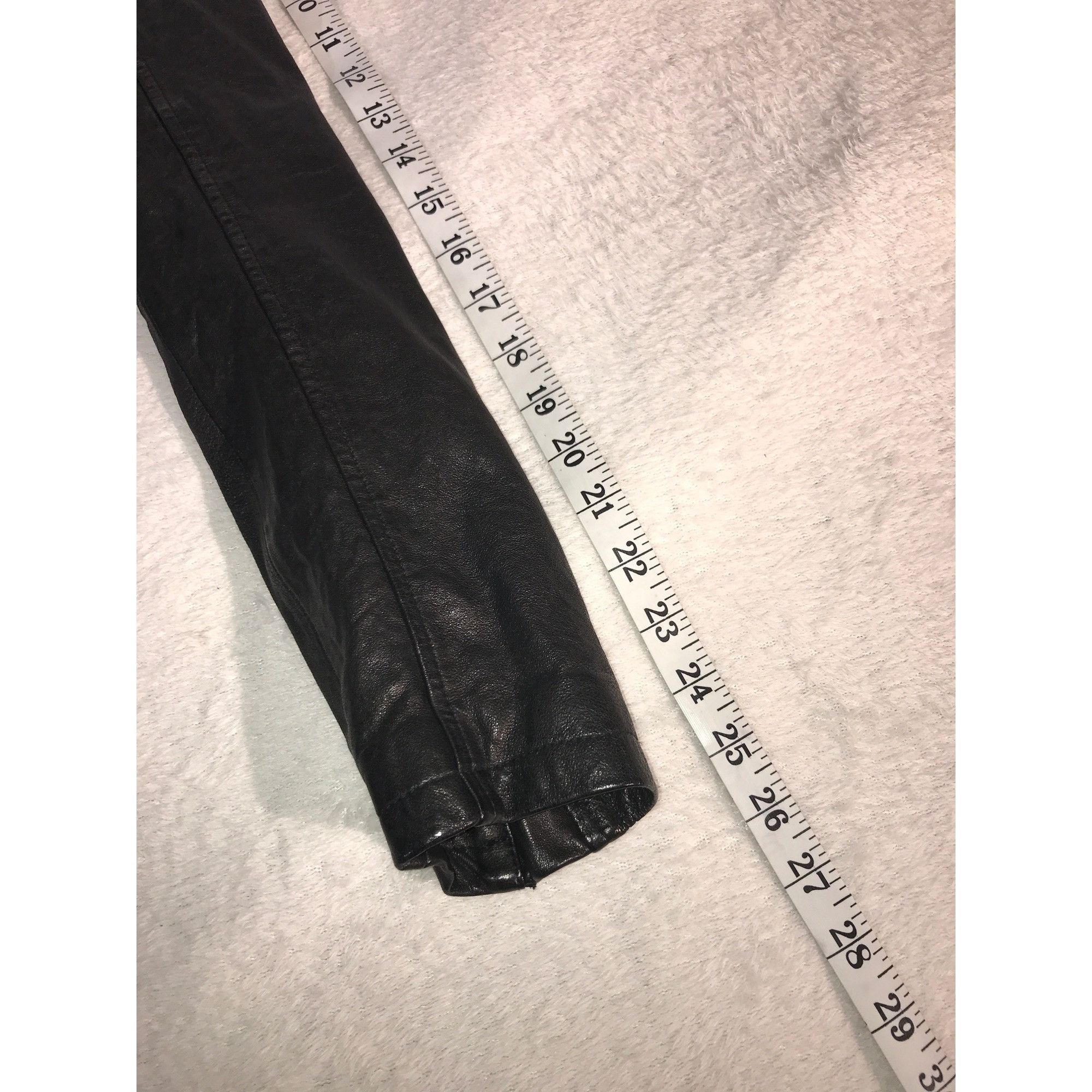 Vintage Womens Black Leather Asian Styled Y2K Moto Jacket Size S / US 4 / IT 40 - 7 Thumbnail