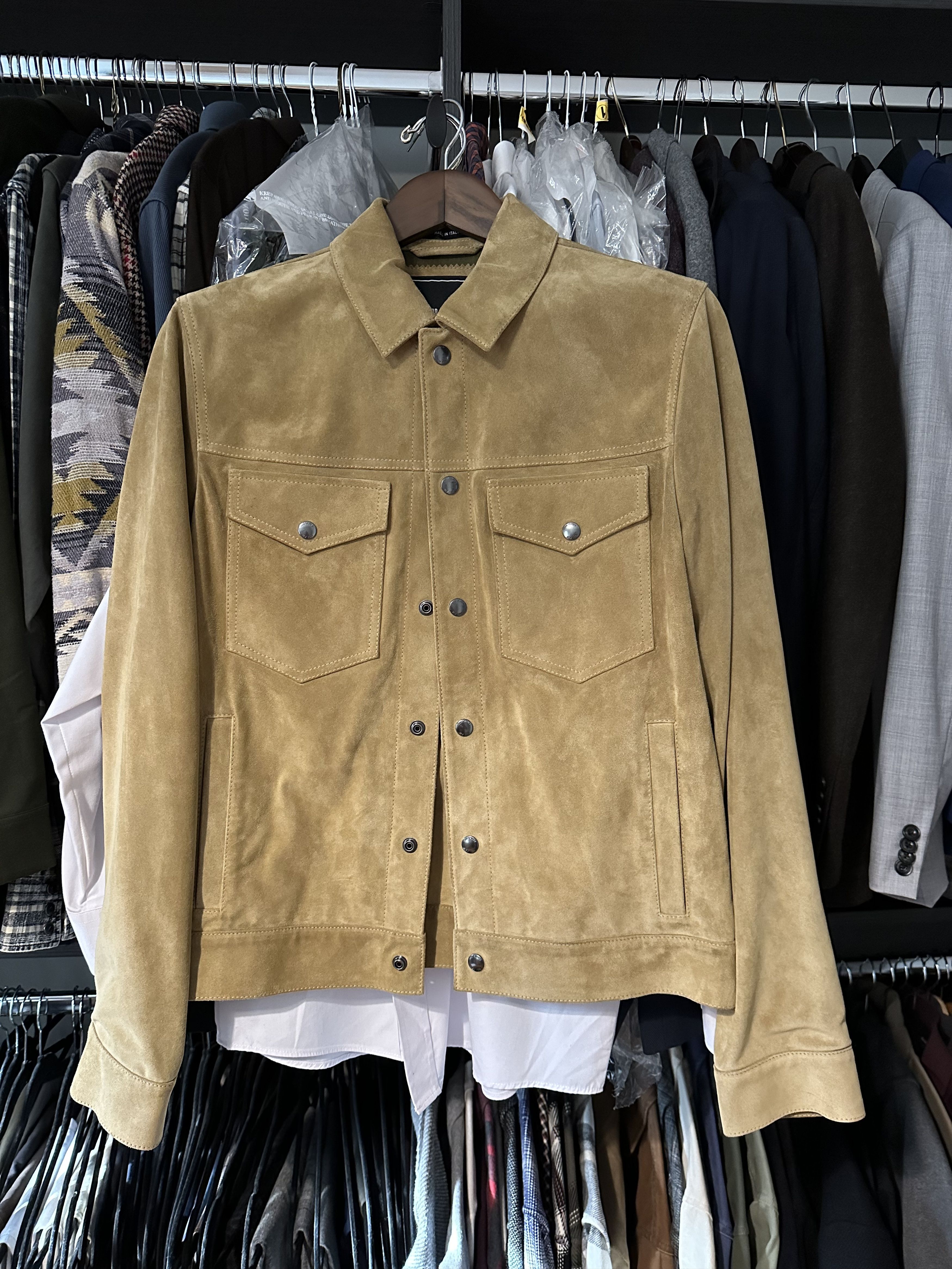 Todd Snyder Todd Snyder Dylan Suede Jacket Medium (Cappuccino Color ...