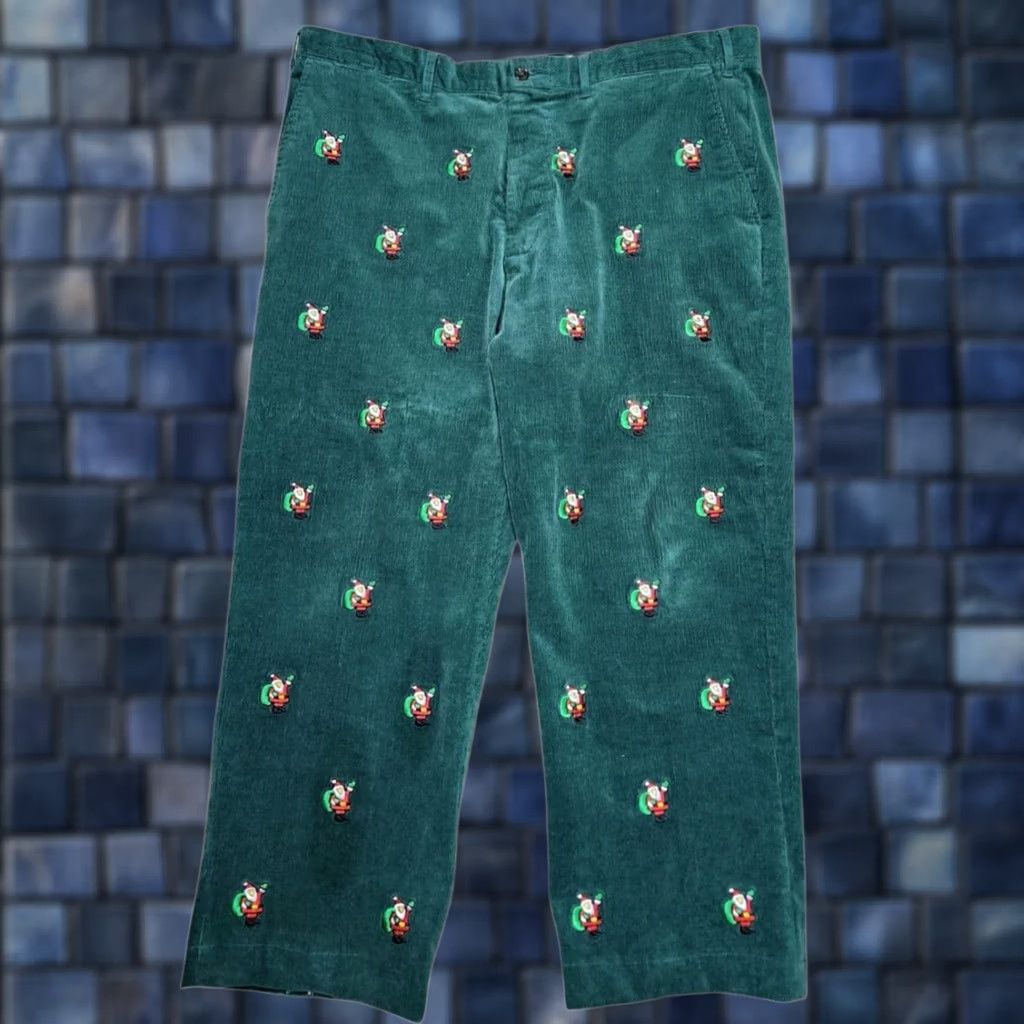 Vintage Castaway Pants Nantucket Sz 40 Christmas Green Corduroy Beachcomber Santa Size US 40 / EU 56 - 1 Thumbnail