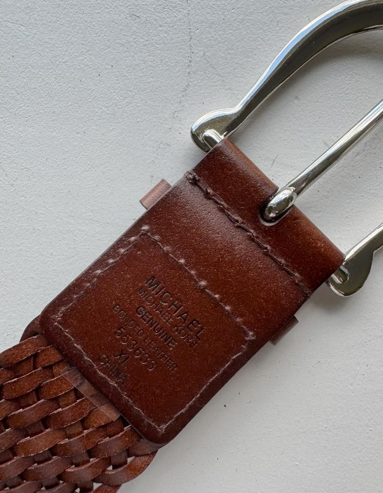 Michael Kors Micheal Kors Brown Woven Belt XL Size ONE SIZE - 2 Thumbnail