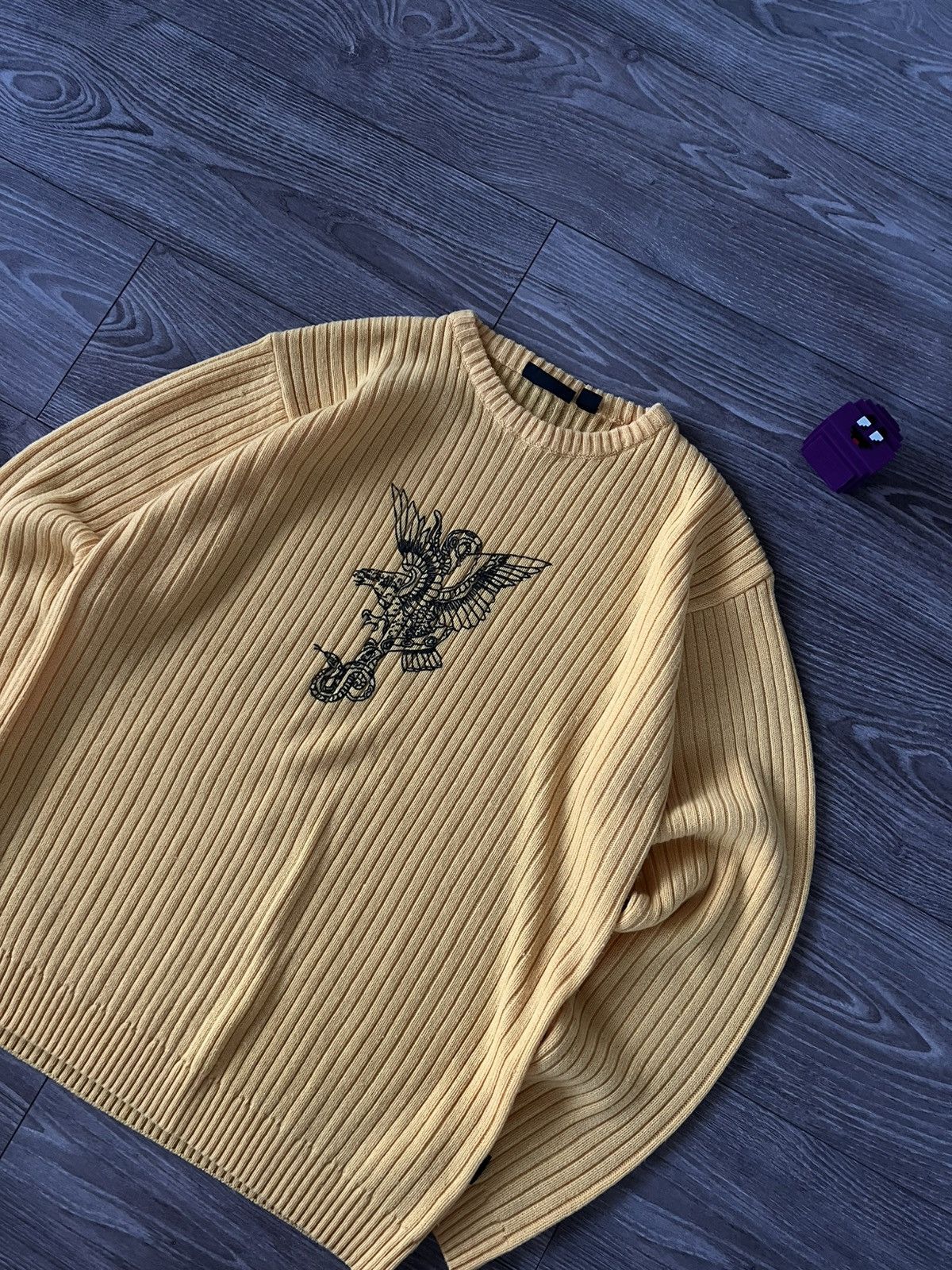 Japanese Brand Avant Garde Japanese Style Straight Cotton Drip Y2K Sweater Size US L / EU 52-54 / 3 - 11 Thumbnail